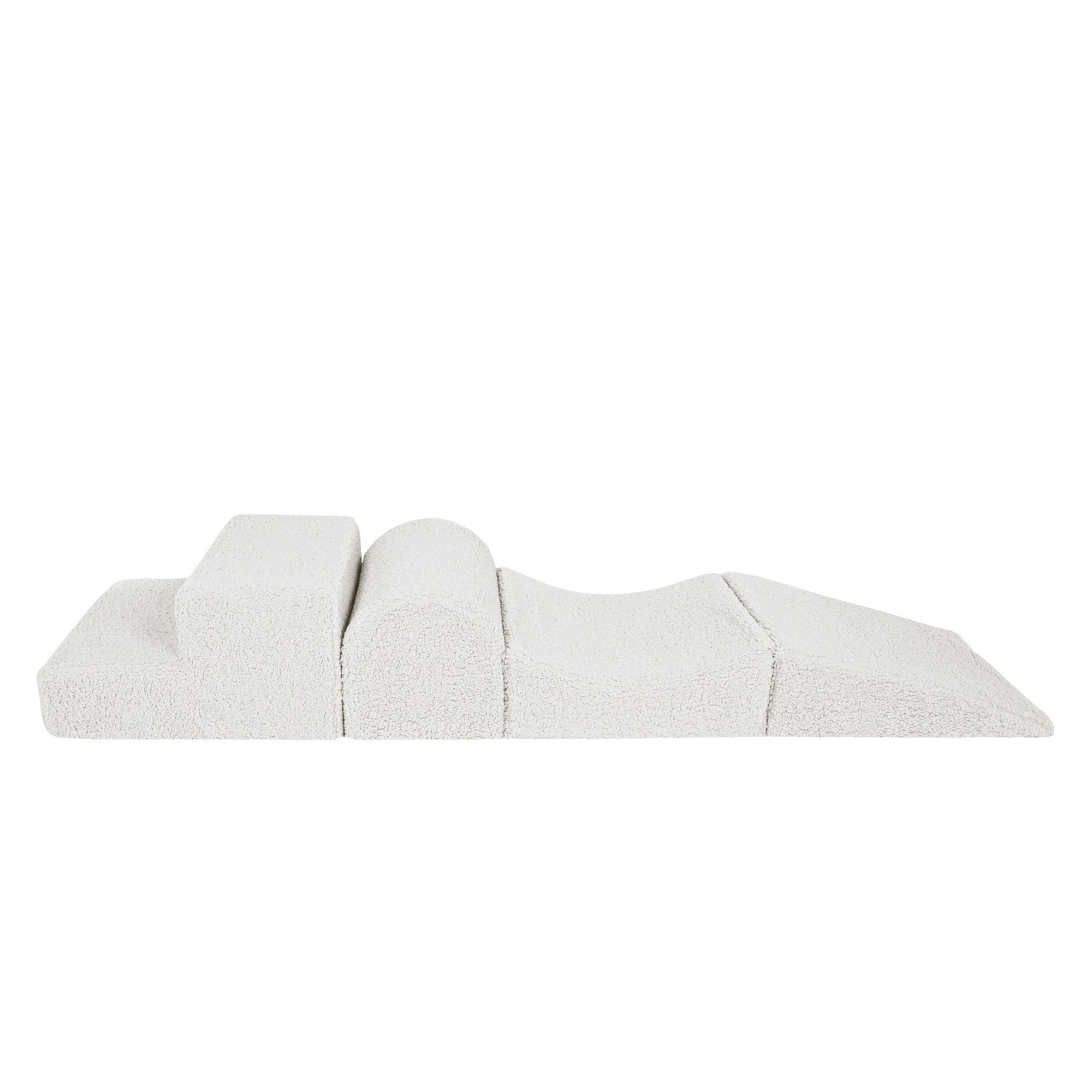 MeowBaby Bearly Foam Soft Play Set White | Soft play climbing blocks for babies and toddlers |