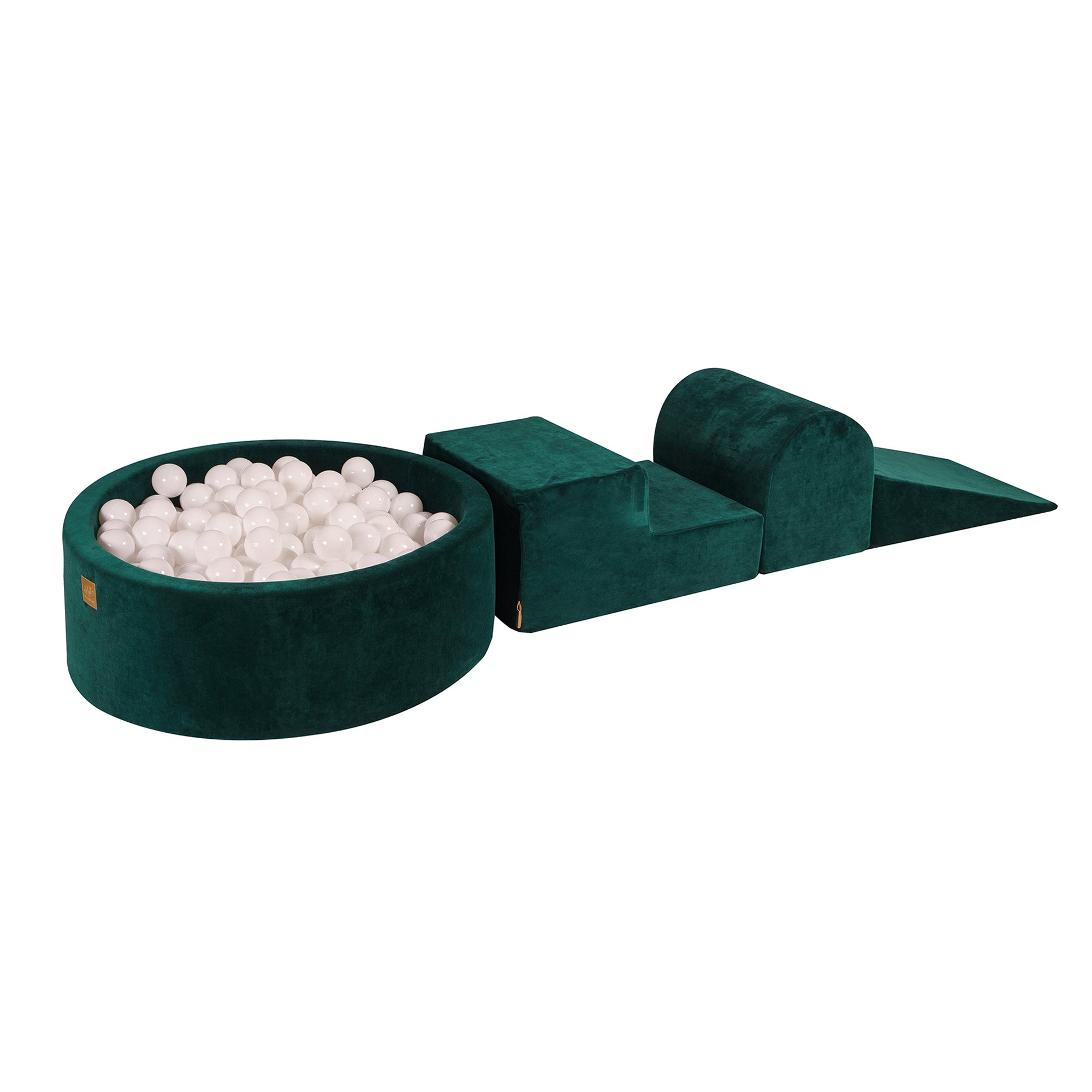 Velvet Kids Foam Climbing Blocks Green - Baby Soft Play Set | Balls to Choose