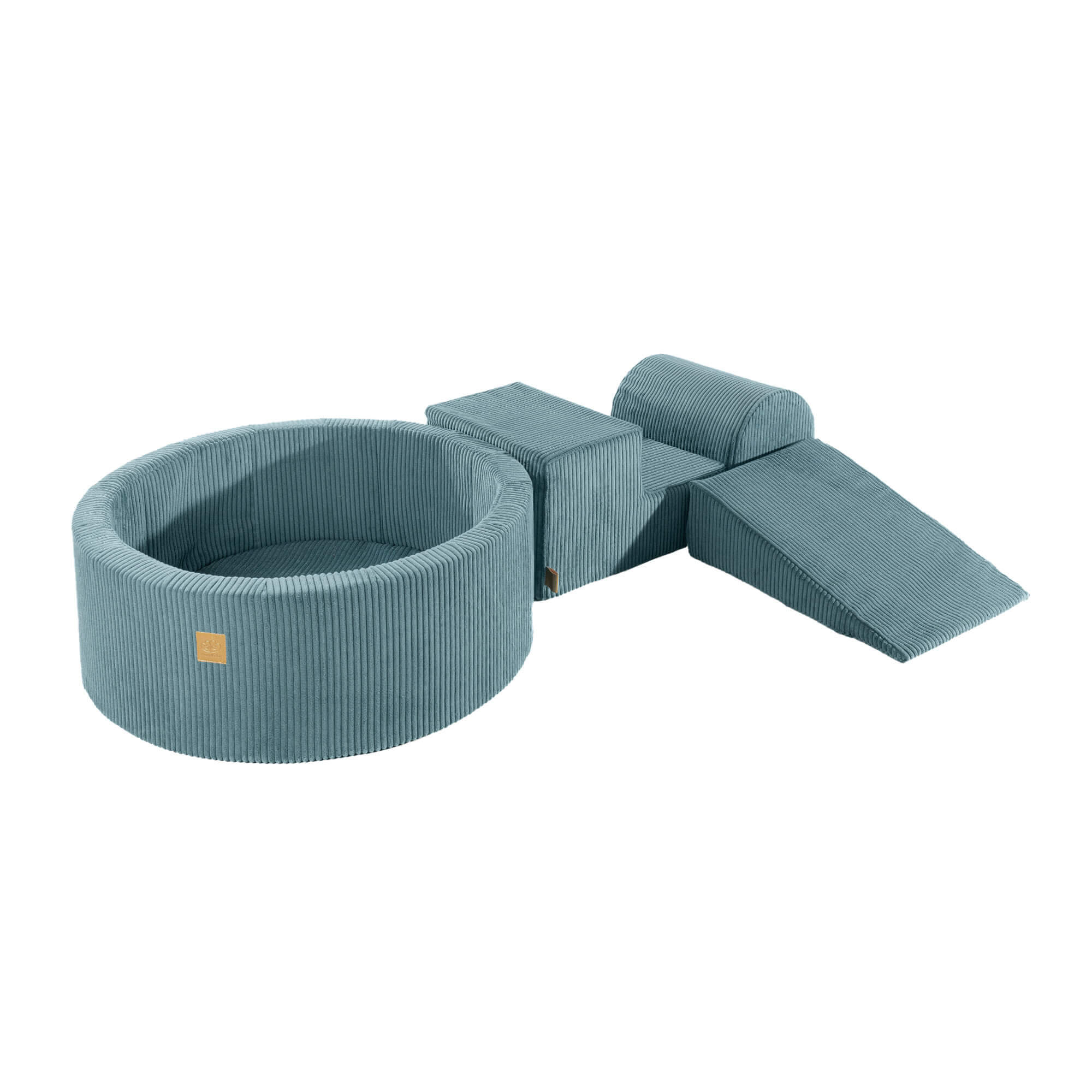 MeowBaby Aesthetic Corduroy Kids Foam Climbing Blocks - Baby Soft Play Set