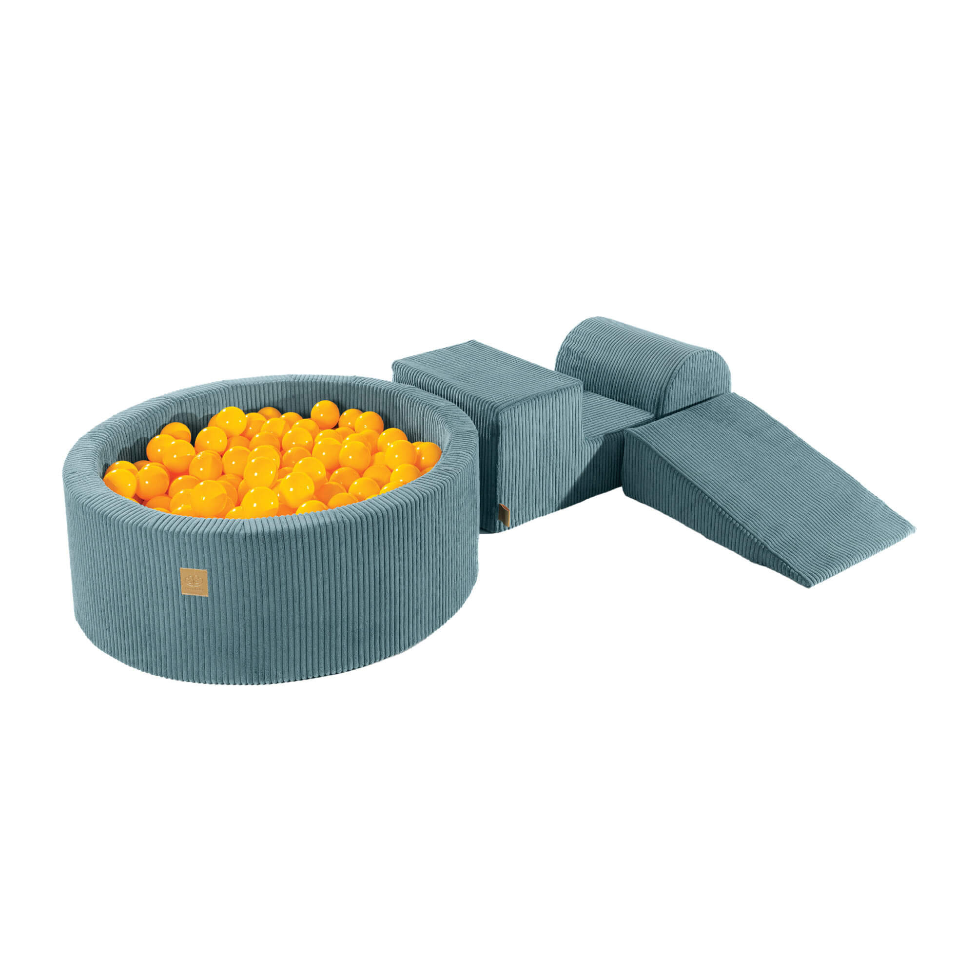 MeowBaby Aesthetic Corduroy Kids Foam Climbing Blocks - Baby Soft Play Set