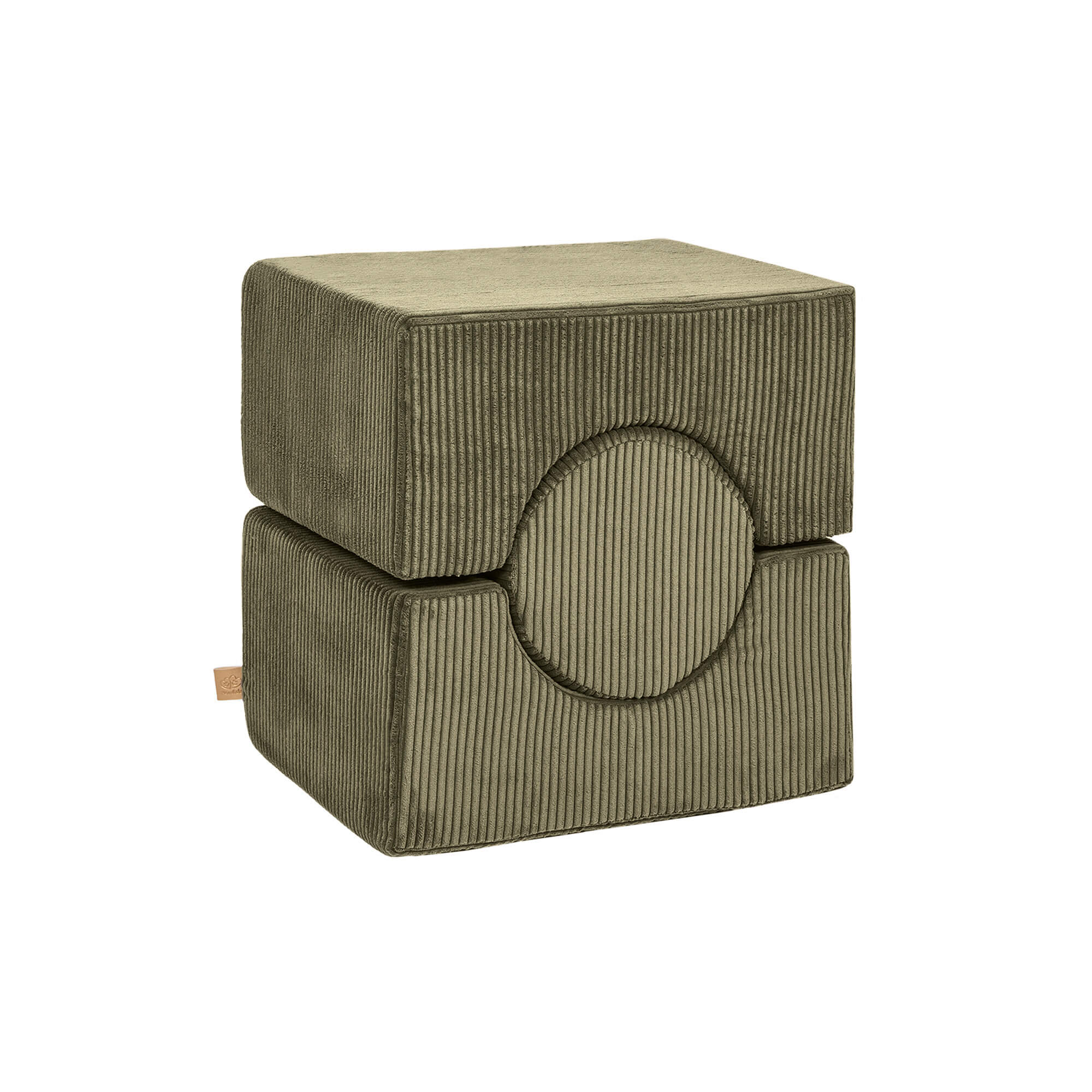 Meowbaby Aesthetic Khaki Corduroy Kids Foam Climbing Blocks - Baby Soft Play Set