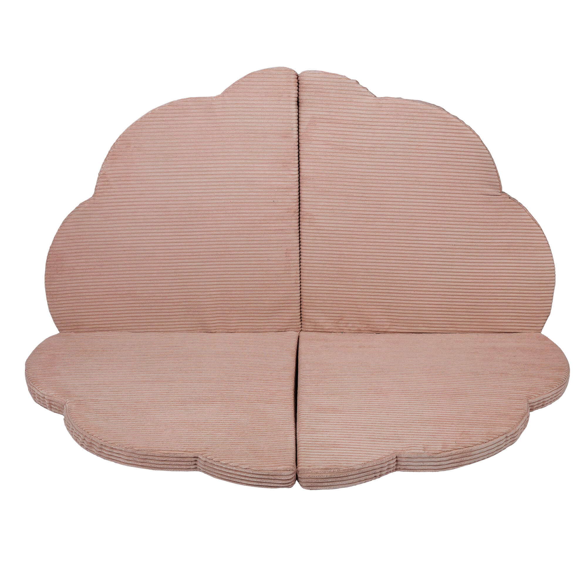MeowBaby Aesthetic Corduroy Cloud Baby Mat Pink