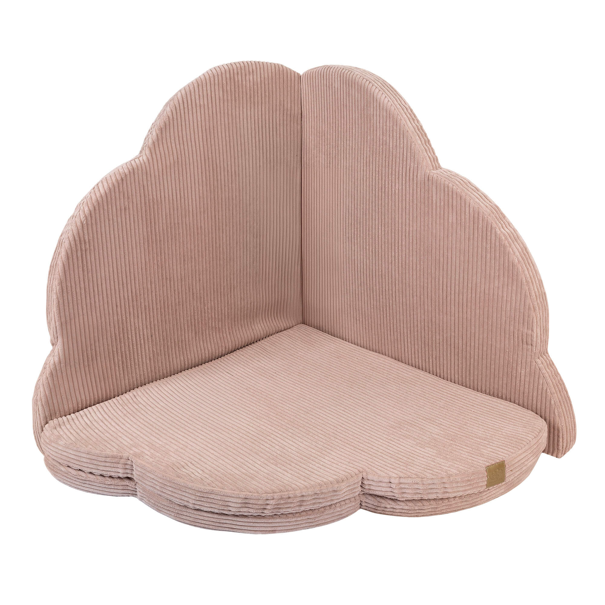 MeowBaby Aesthetic Corduroy Cloud Baby Mat Pink