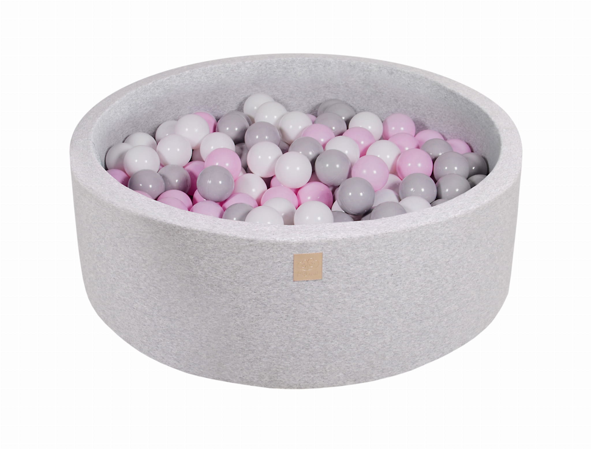Cotton Foam Baby Ball Pit Light Grey