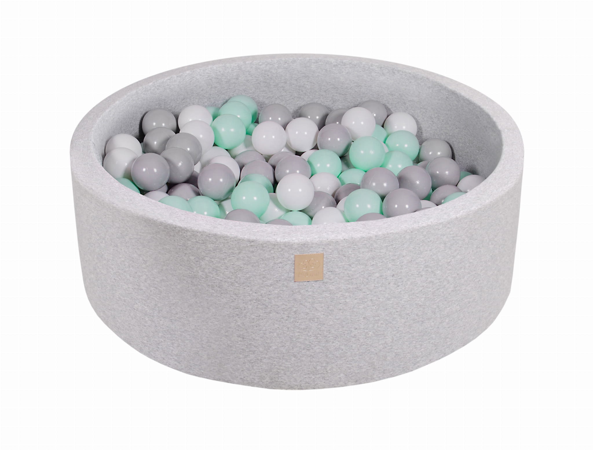 Cotton Foam Baby Ball Pit Light Grey