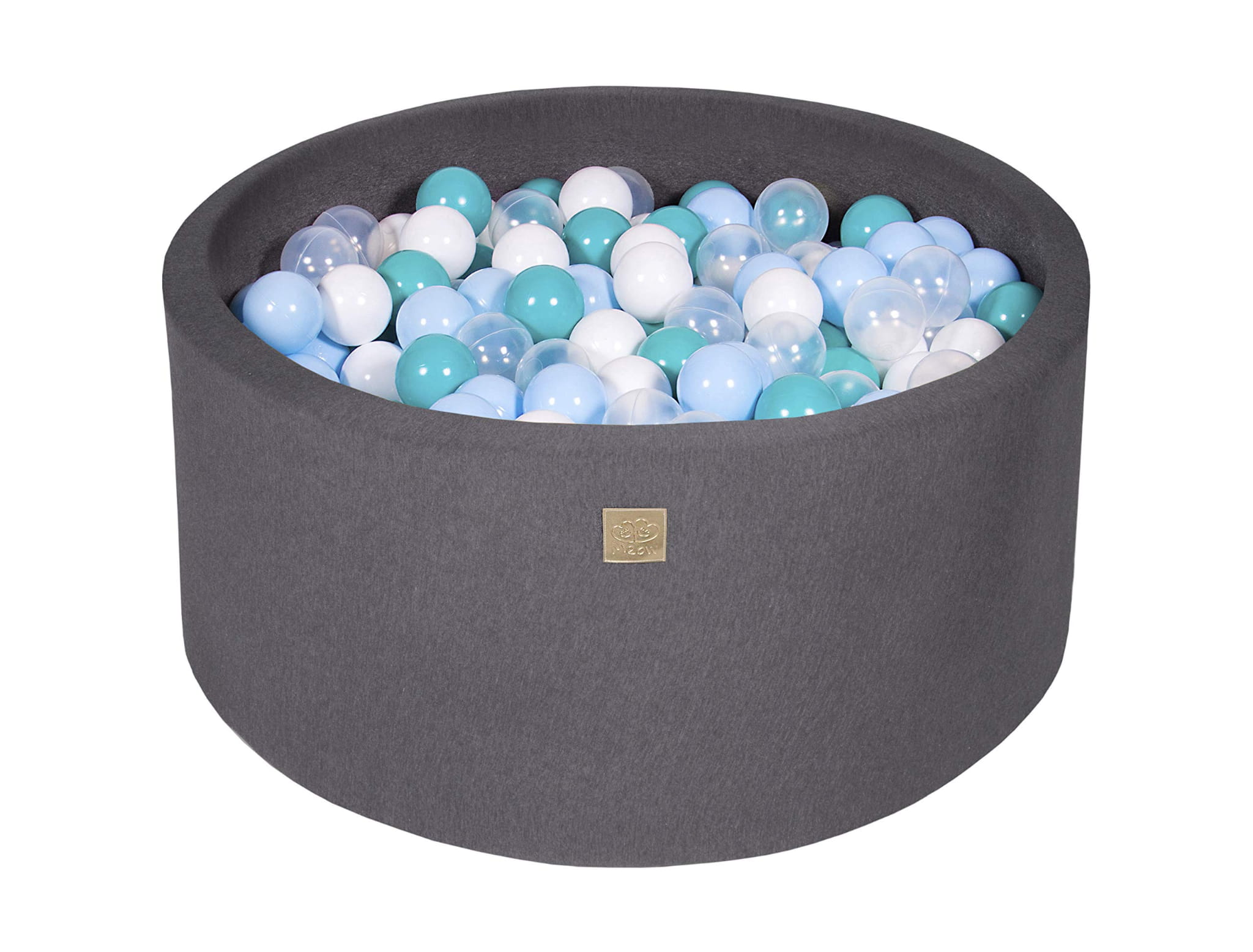Cotton Foam Baby Ball Pit Dark Grey
