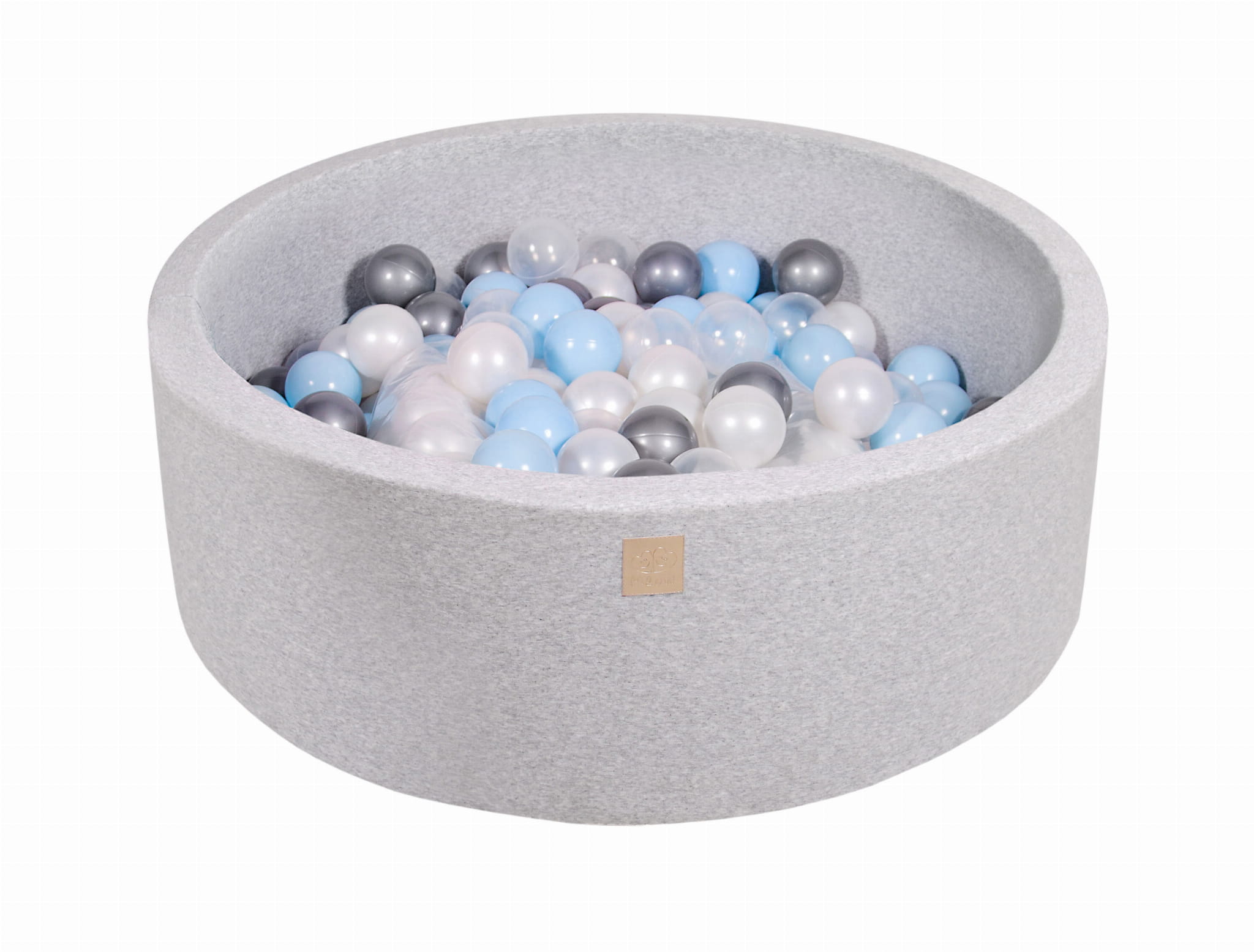 Cotton Foam Baby Ball Pit Light Grey