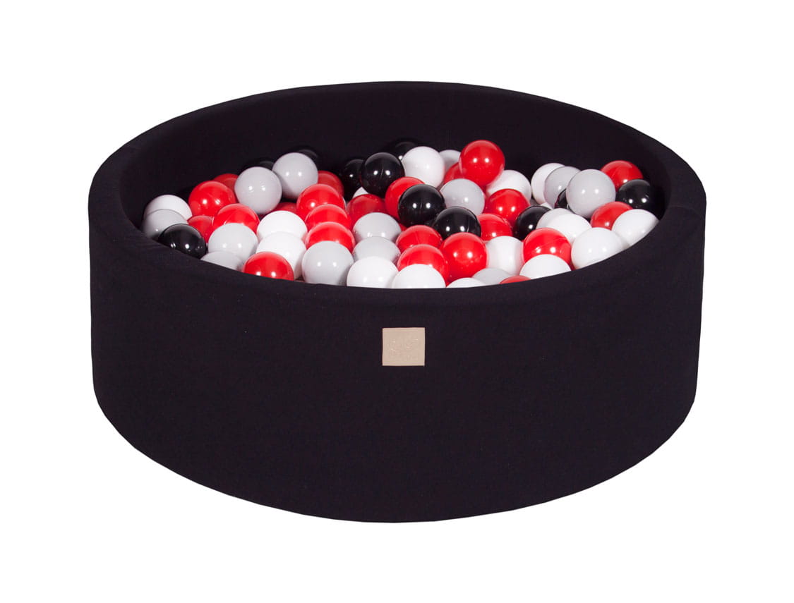 Cotton Foam Baby Ball Pit Black