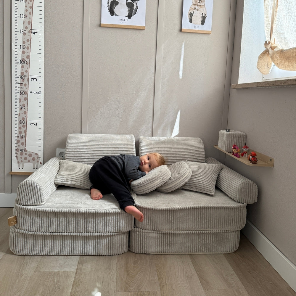 MeowBaby Kids Play Sofa Plus | Modular Kids Play Couch | 12 Pieces