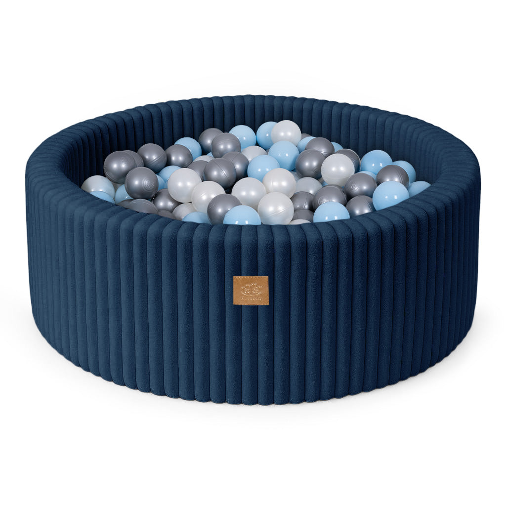 MeowBaby Ball Pit for Kids | Baby Ball Pit | Churros Midnight Blue Ball Pit with Balls |