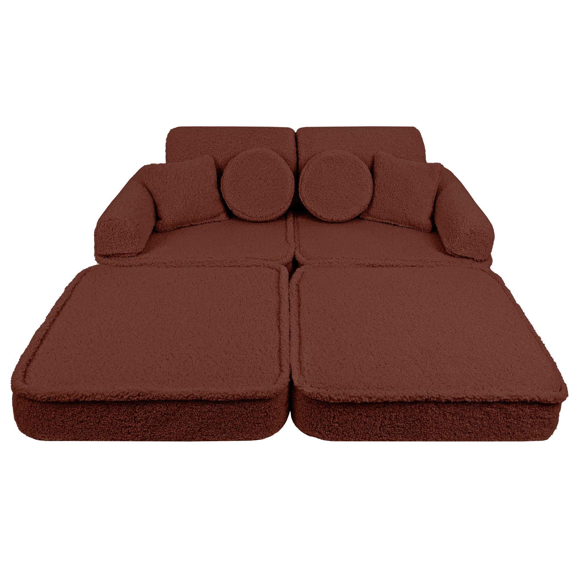 MeowBaby Bearly Play Sofa Plus – Kids Modular Play Couch | 12 Pieces