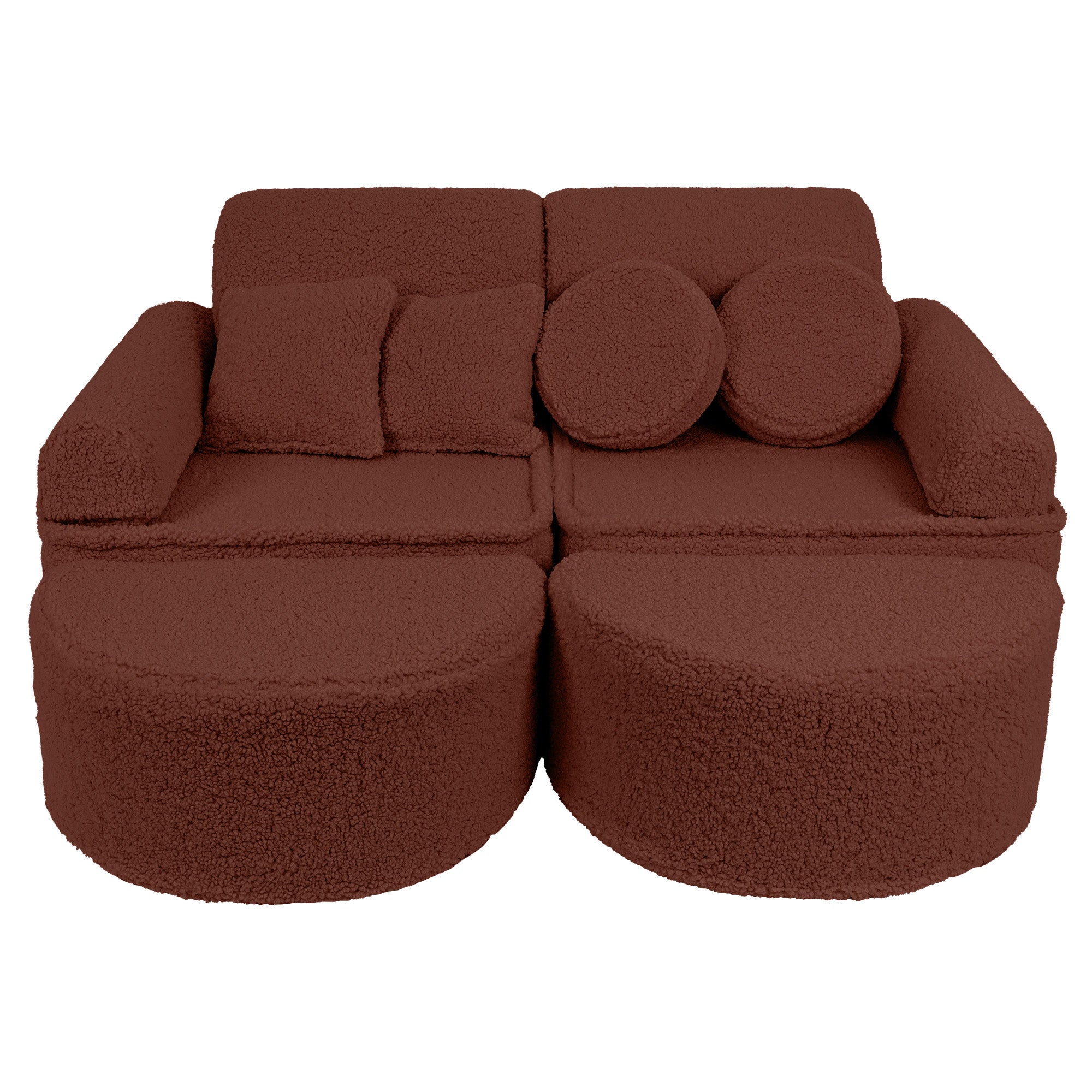 Meowbaby Bearly Brown Kids Play Sofa - Modular Play Couch