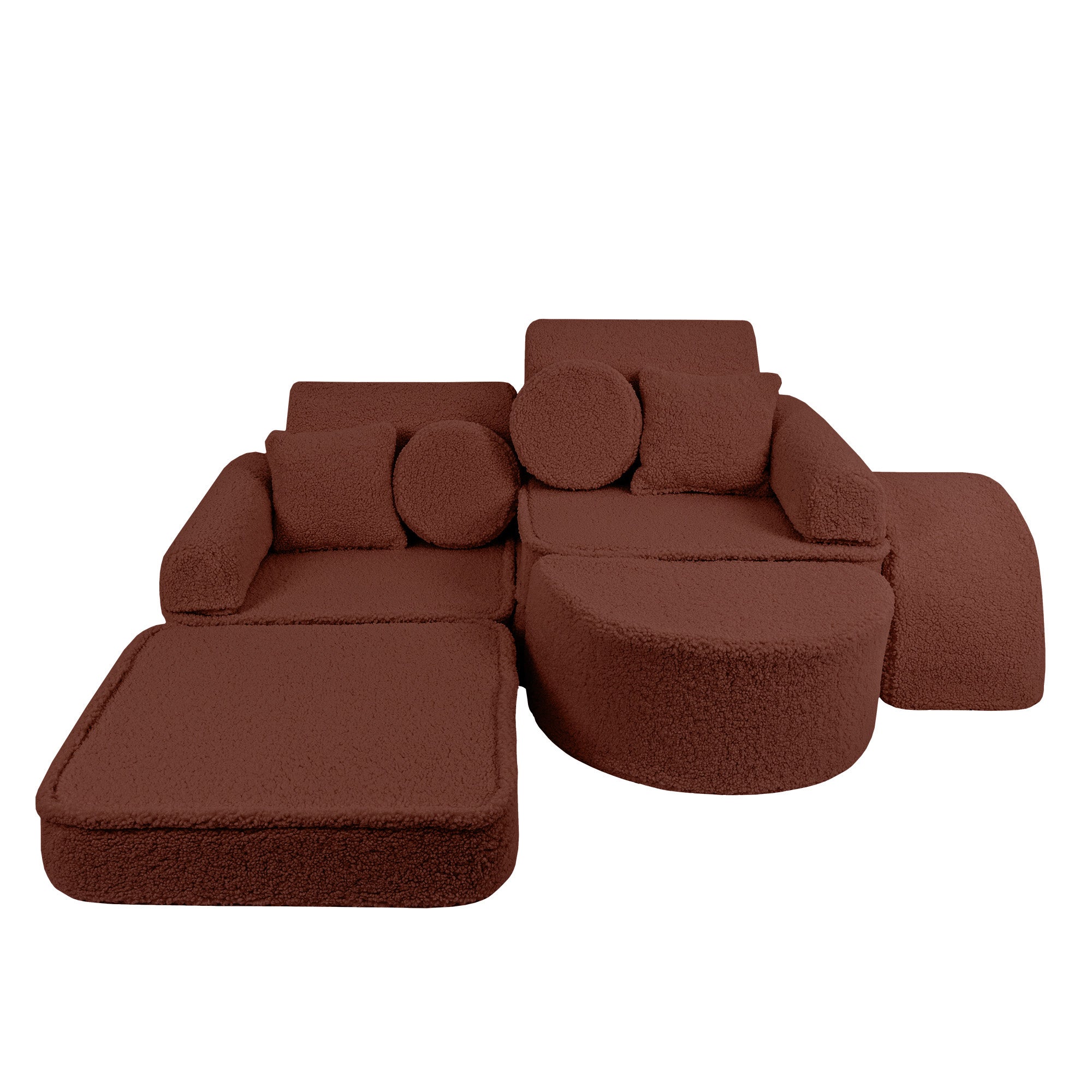 MeowBaby Bearly Play Sofa Max – Modular Kids Play Couch | 14 Pieces