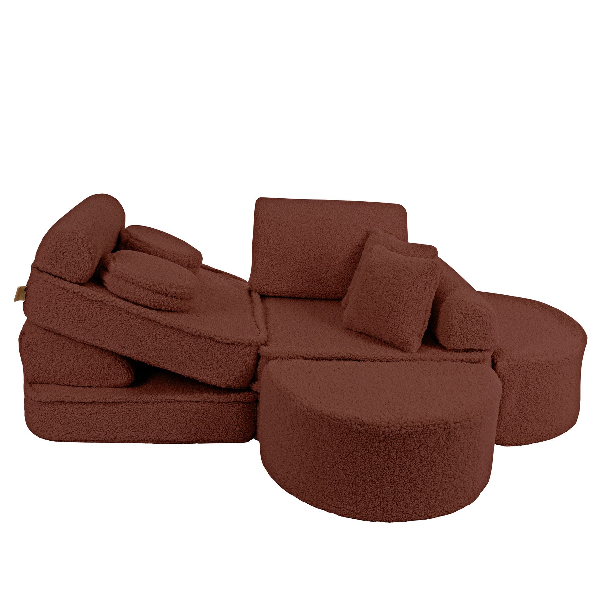 MeowBaby Bearly Play Sofa Max – Modular Kids Play Couch | 14 Pieces
