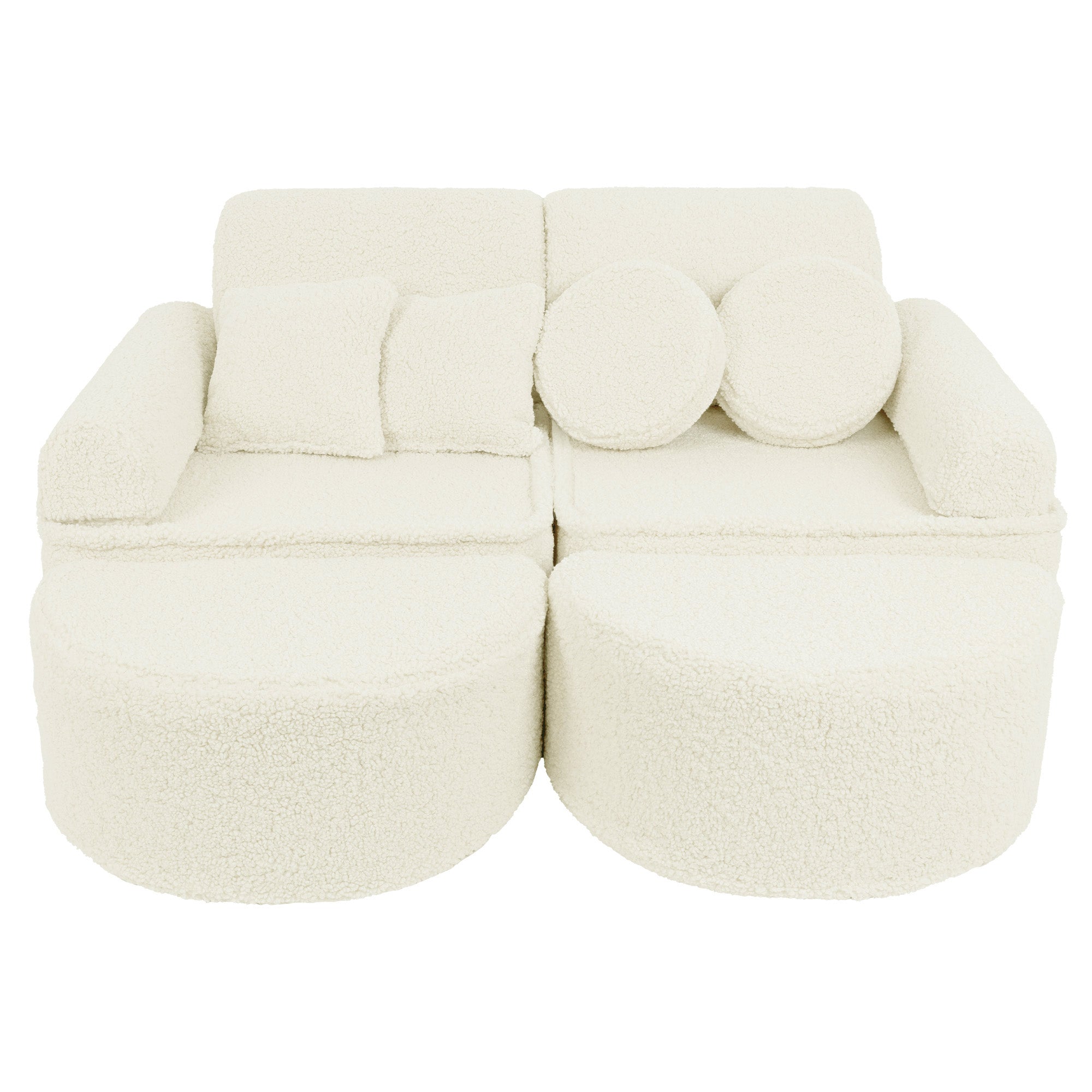 Meowbaby Bearly Cream Kids Play Sofa Max- Modular Play Couch