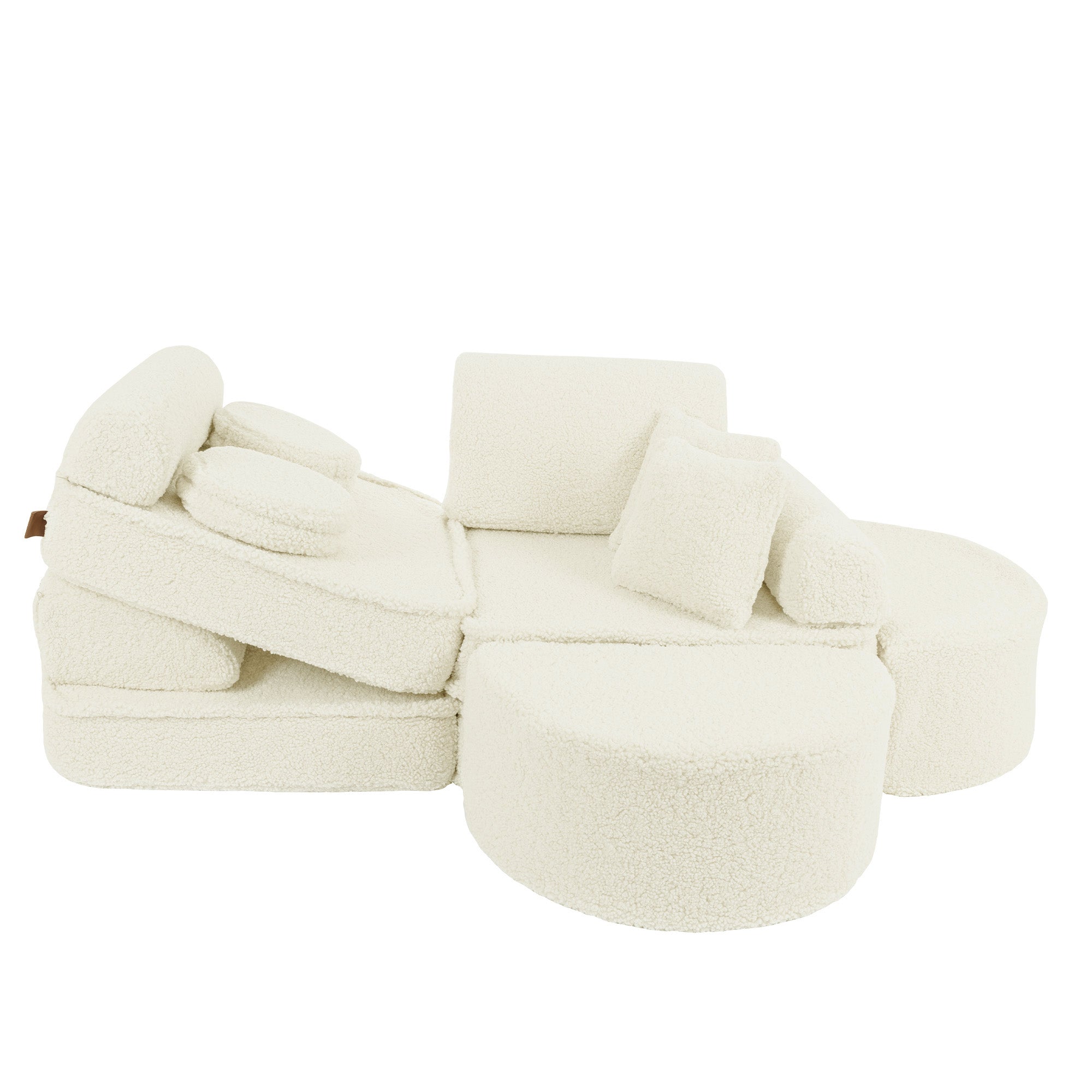 Meowbaby Bearly Cream Kids Play Sofa - Modular Play Couch