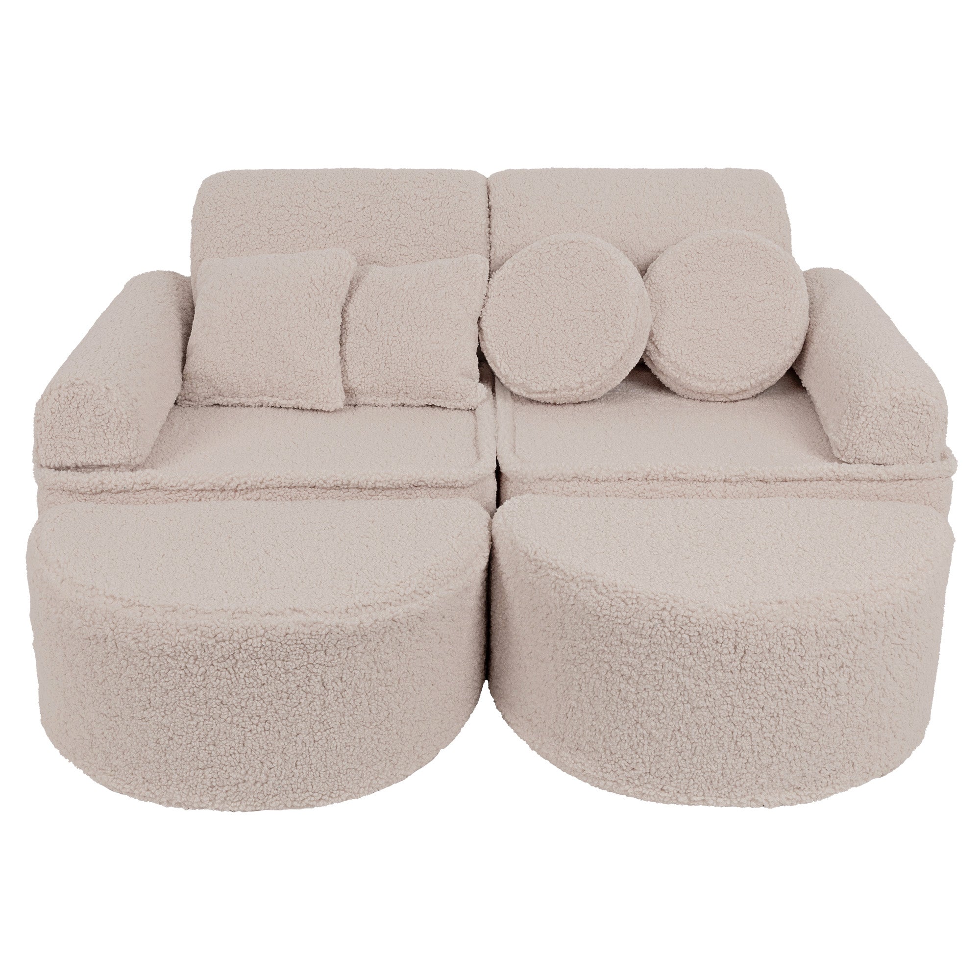 Meowbaby Bearly Grey Kids Play Sofa - Modular Play Couch