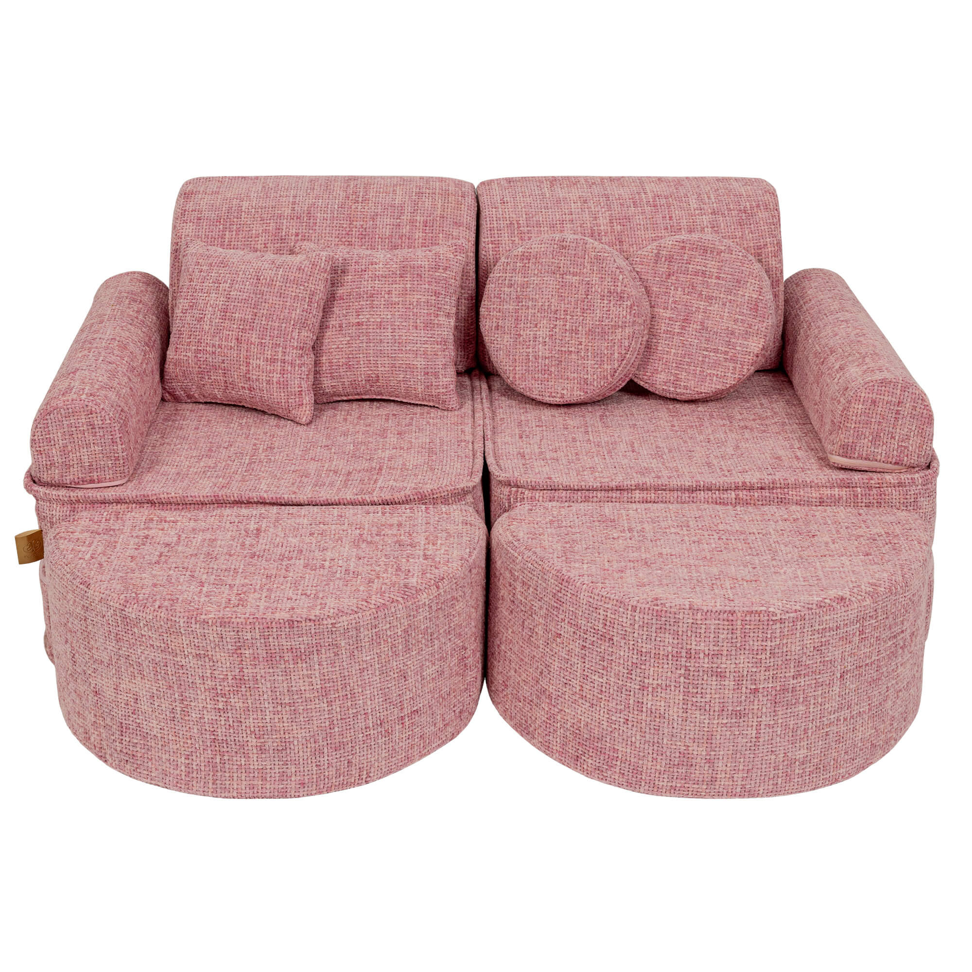 Kids Play Sofa | Meowbaby Tangle Pocket Play Sofa Max - Bubblegum Pink