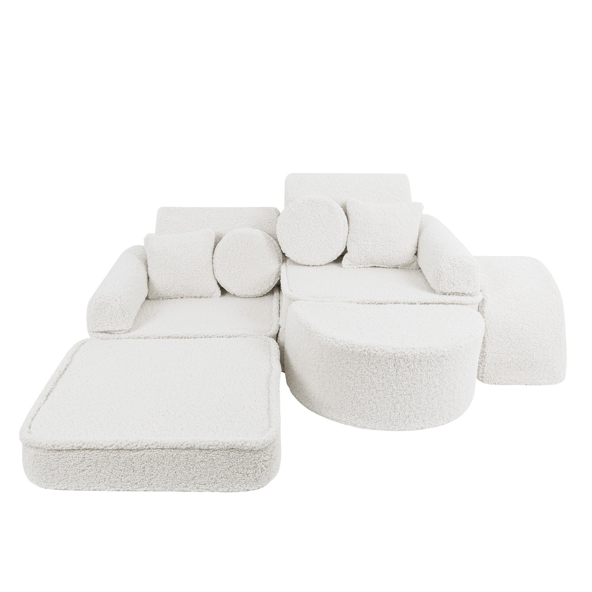 MeowBaby Bearly Play Sofa Max – Modular Kids Play Couch | 14 Pieces