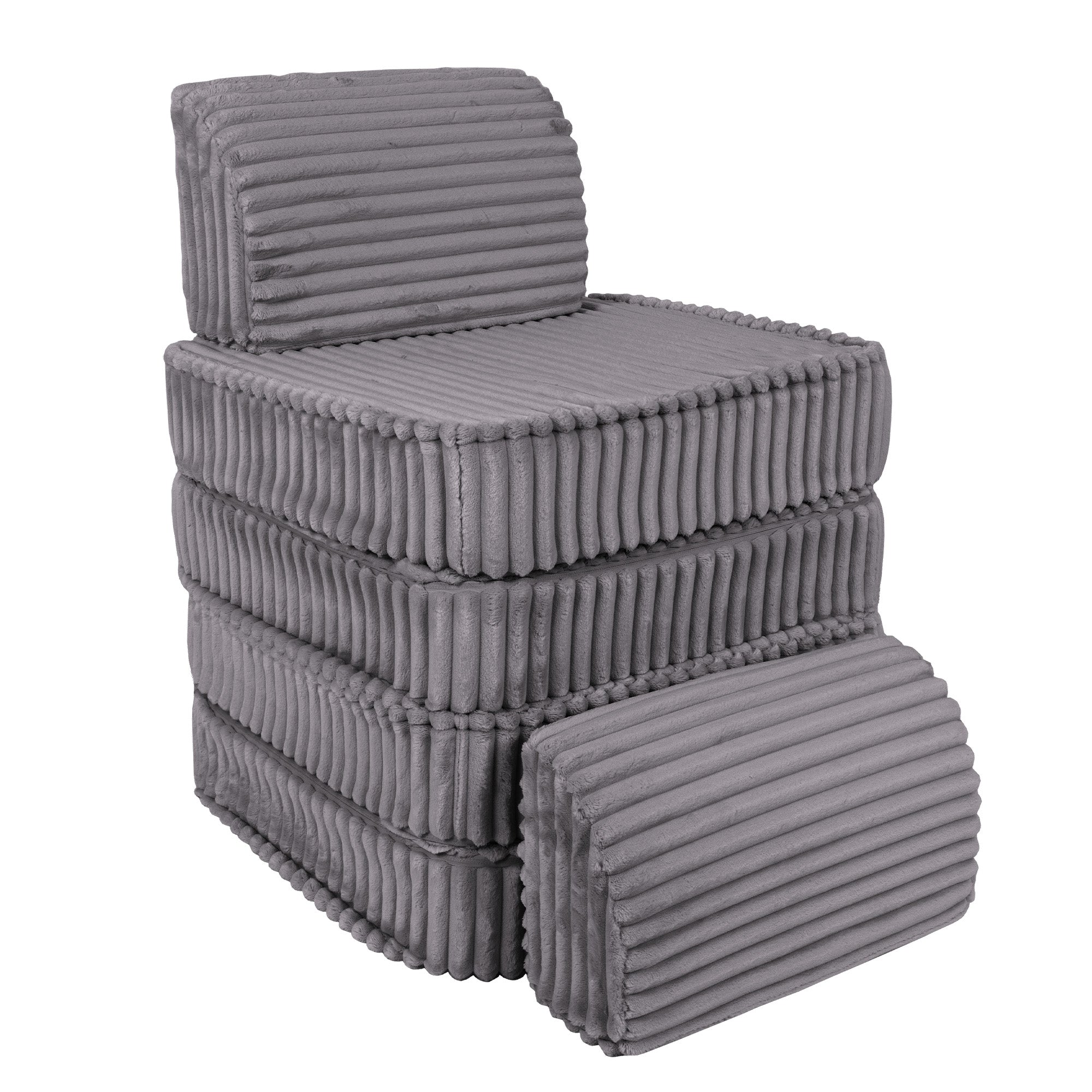 Meowbaby Churros Pocket Sofa Basic Jurassic Grey