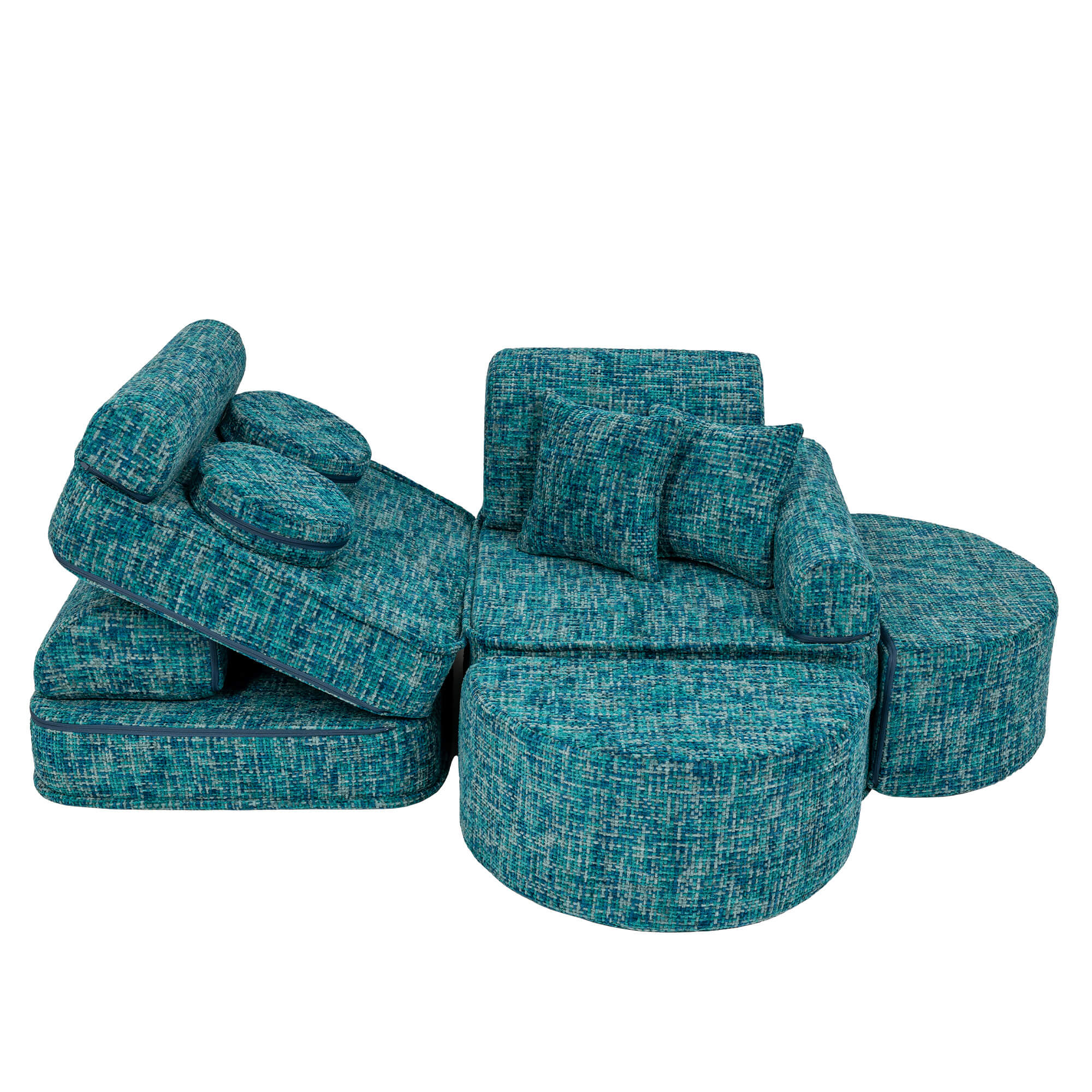 Meowbaby Tangle Pocket Sofa Max Lagoon Blue