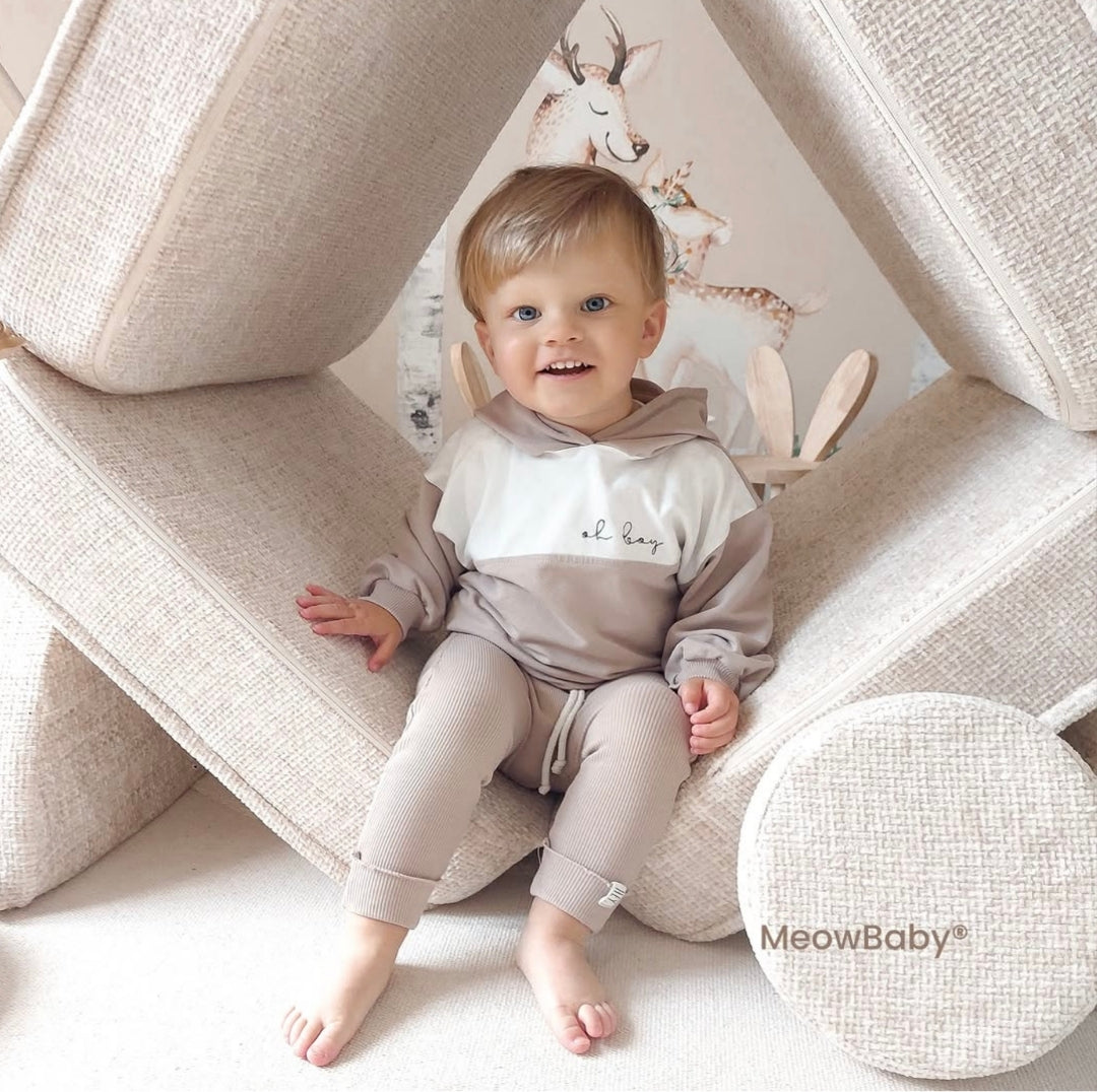 MeowBaby Tangle Kids Play Sofa - Modular Play Couch | 12 Pieces
