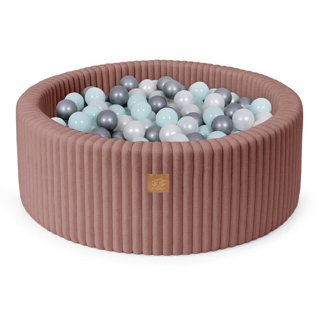 MeowBaby Ball Pit for Kids | Baby Ball Pit | Churros Pink Ball Pit with Balls |