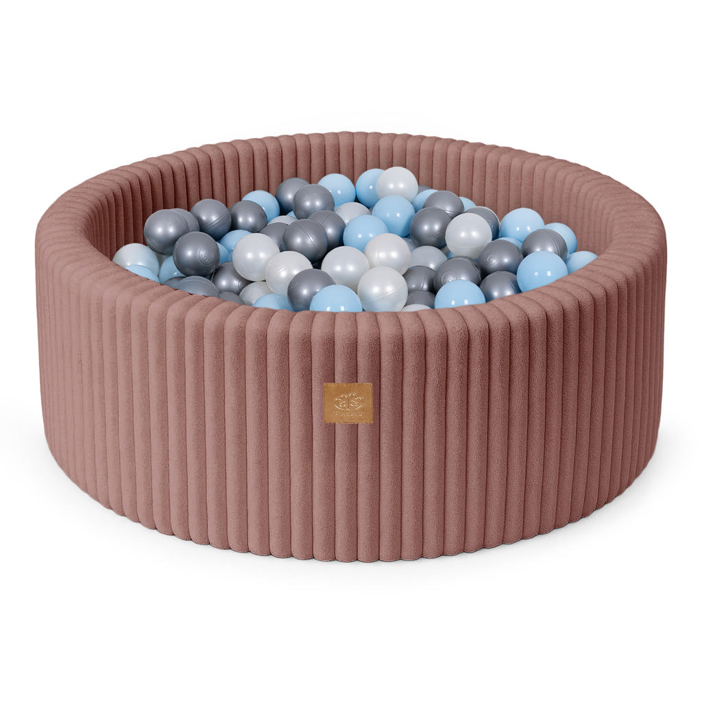 MeowBaby Ball Pit for Kids | Baby Ball Pit | Churros Pink Ball Pit with Balls |