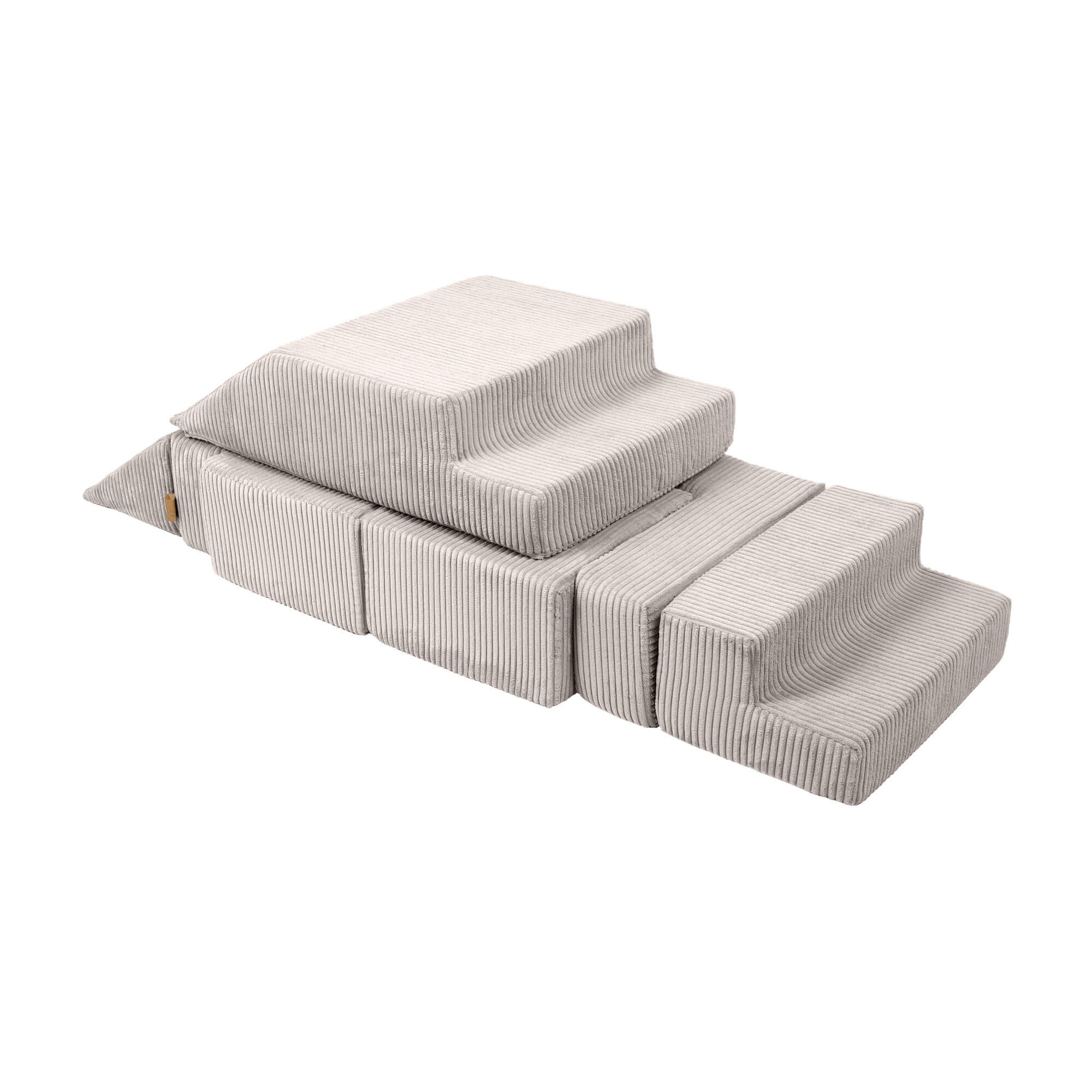 Aesthetic Kids Play Sofa Bricks - Modular Play Couch Ecru Meowbaby
