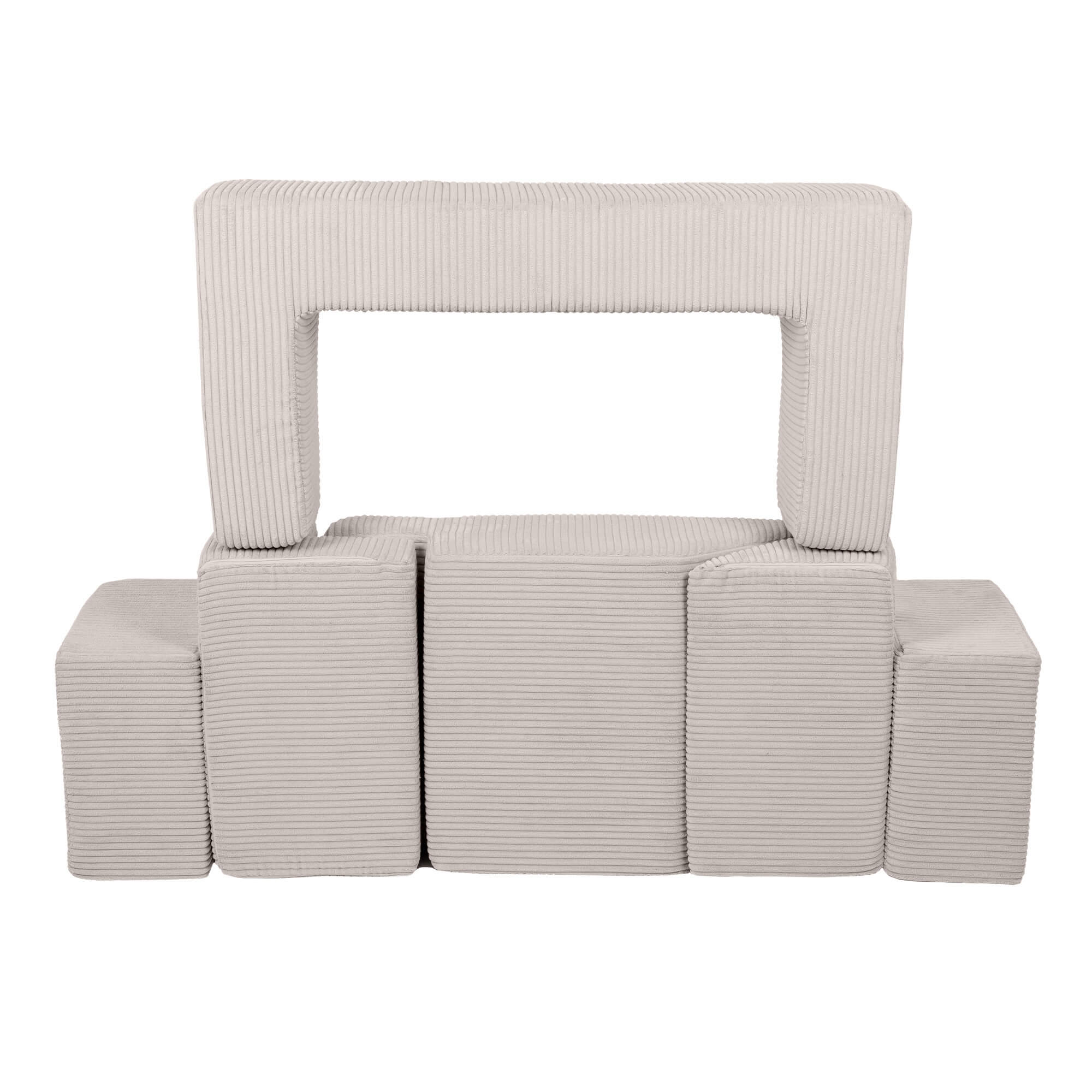 MeowBaby Aesthetic Kids Play Sofa Bricks - Modular Play Couch | 6 Pieces