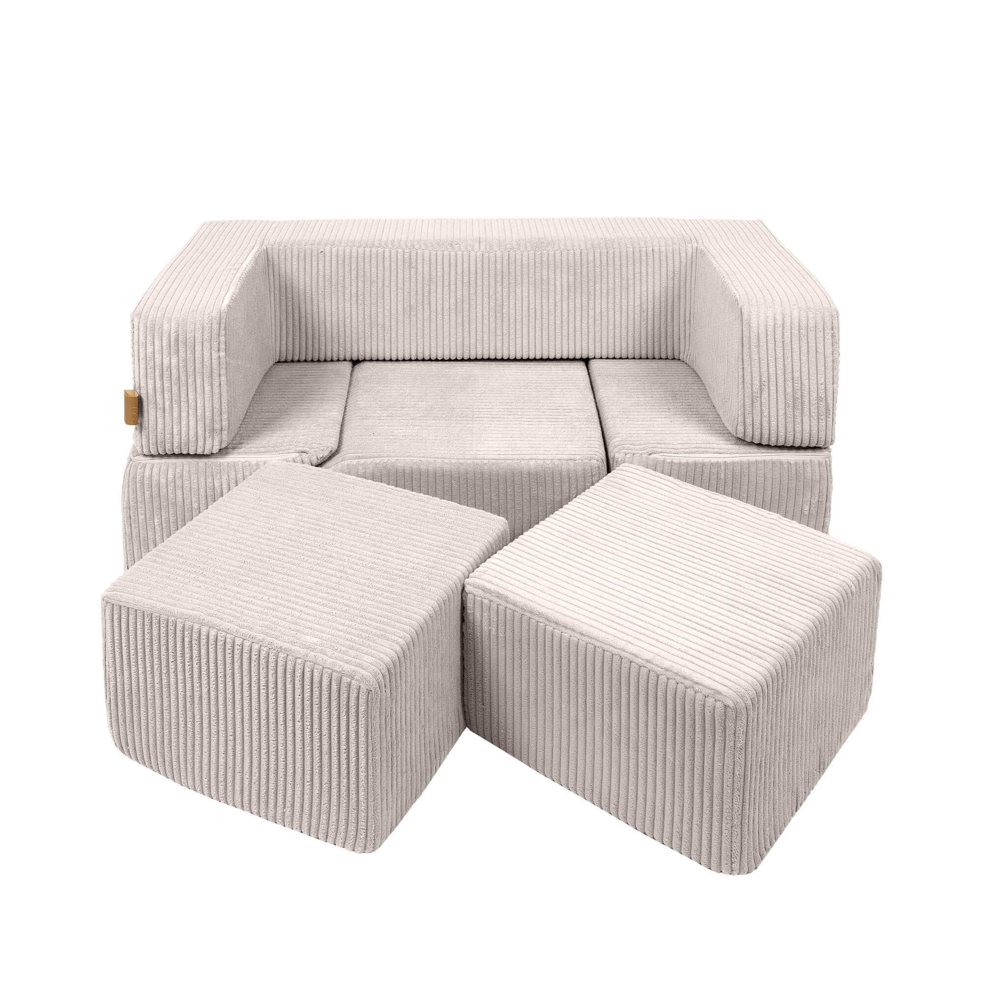 MeowBaby Aesthetic Kids Play Sofa Bricks - Modular Play Couch | 6 Pieces