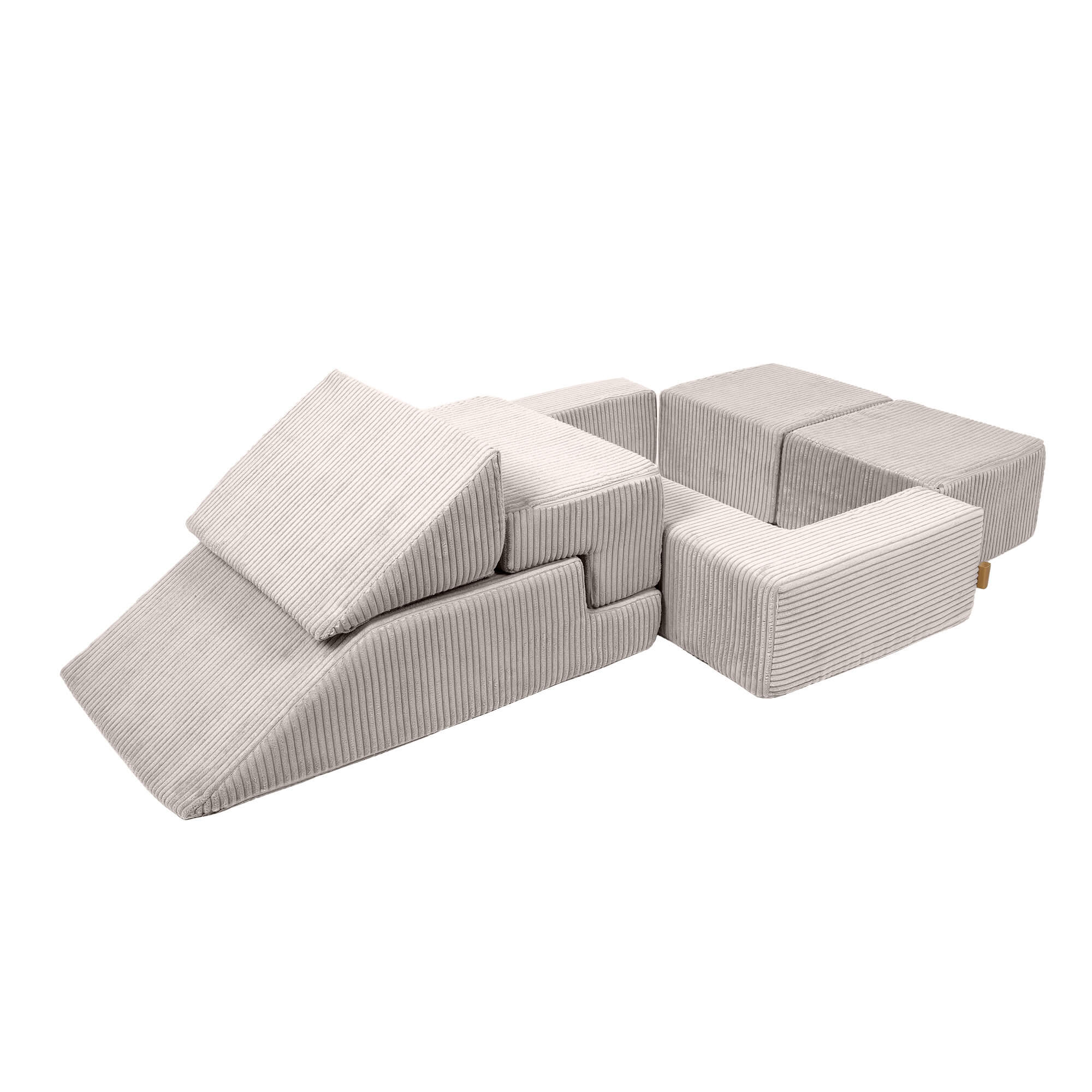 MeowBaby Aesthetic Kids Play Sofa Bricks - Modular Play Couch | 6 Pieces