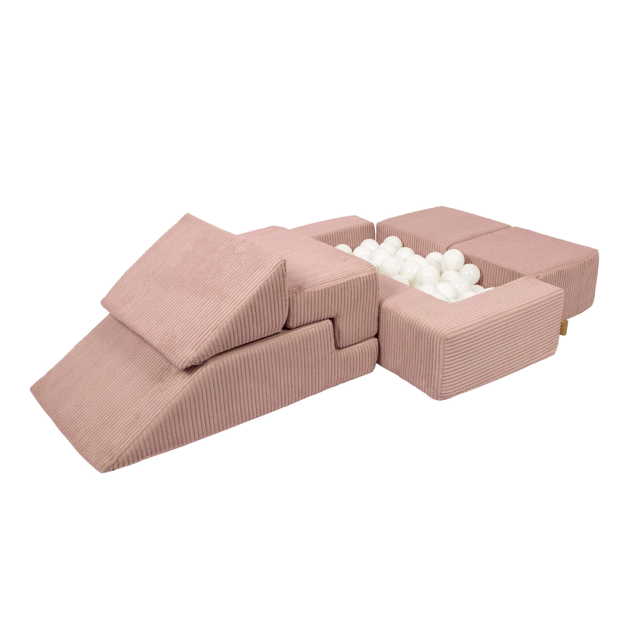 Aesthetic Kids Play Sofa Bricks - Modular Play Couch Pink Meowbaby