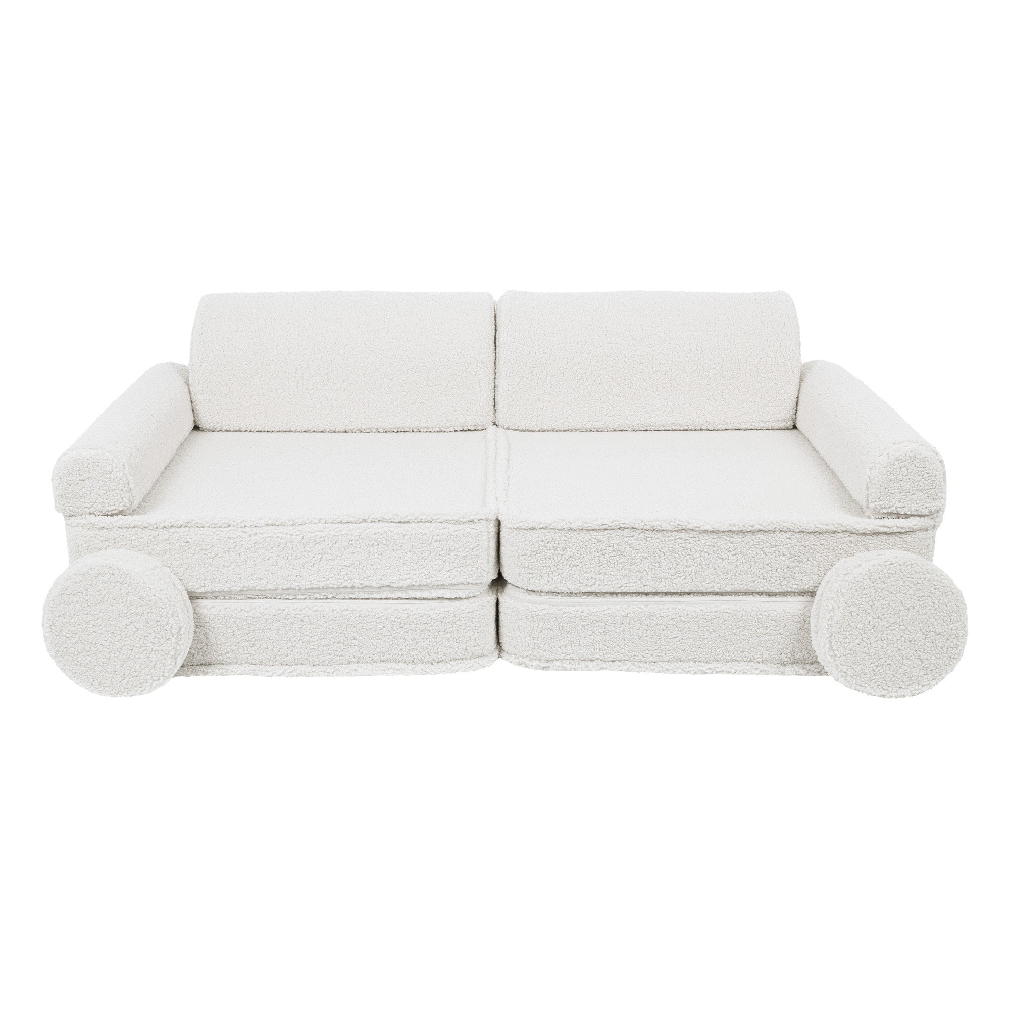 MeowBaby Bearly Kids Play Sofa White