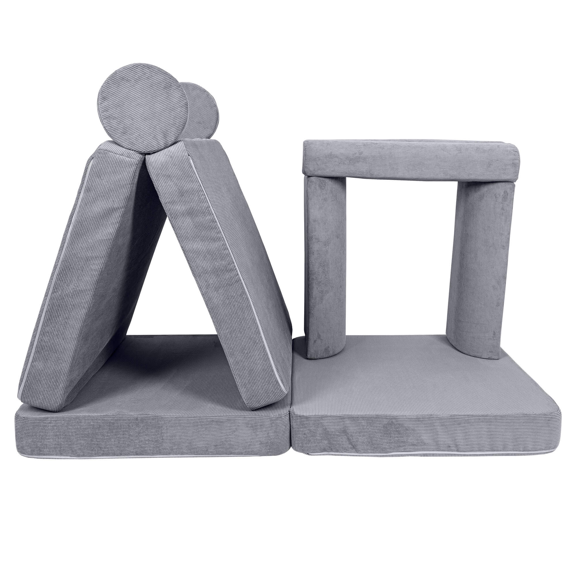 MeowBaby Slimcord Kids Play Sofa - Modular Play Couch | 10 Pieces