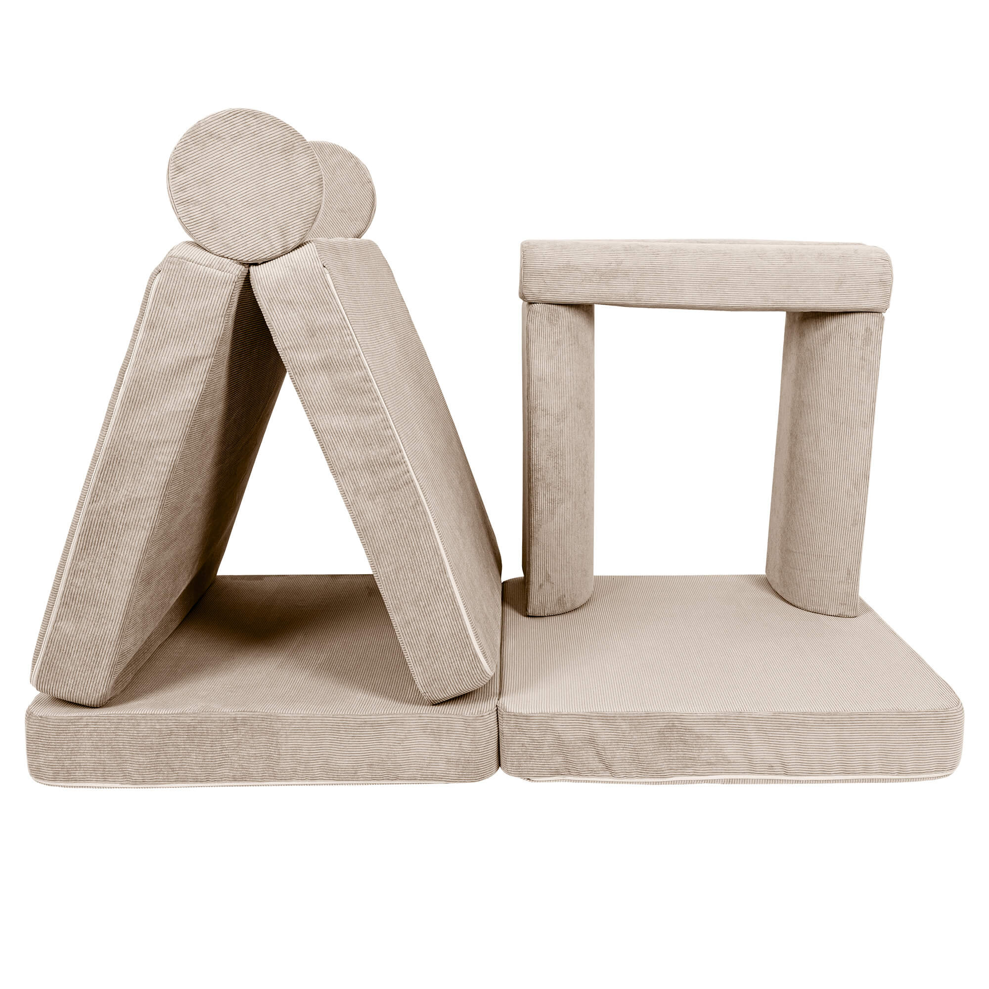 MeowBaby Slimcord Kids Play Sofa - Modular Play Couch | 10 Pieces