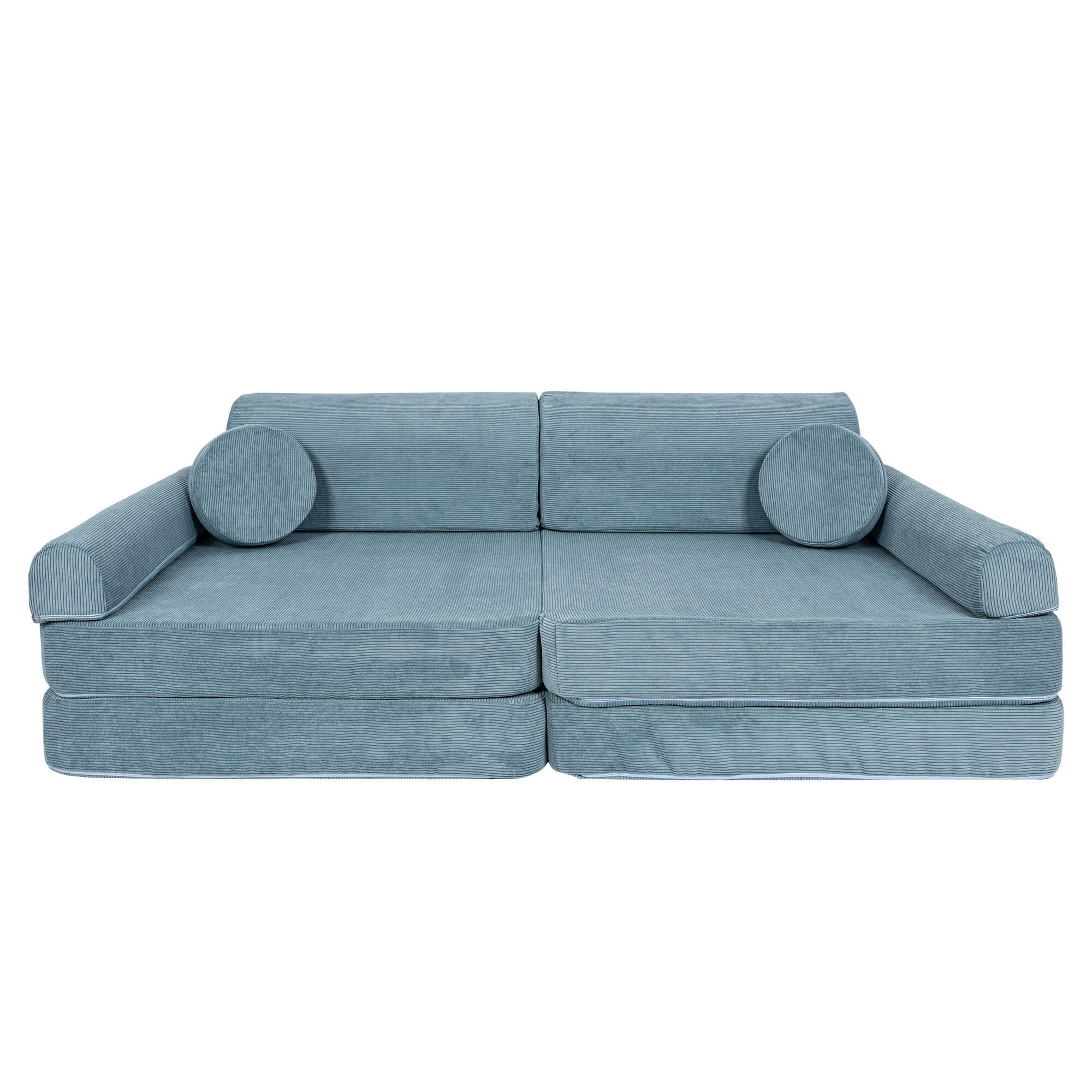 MeowBaby Slimcord Kids Play Sofa - Modular Play Couch Turquoise