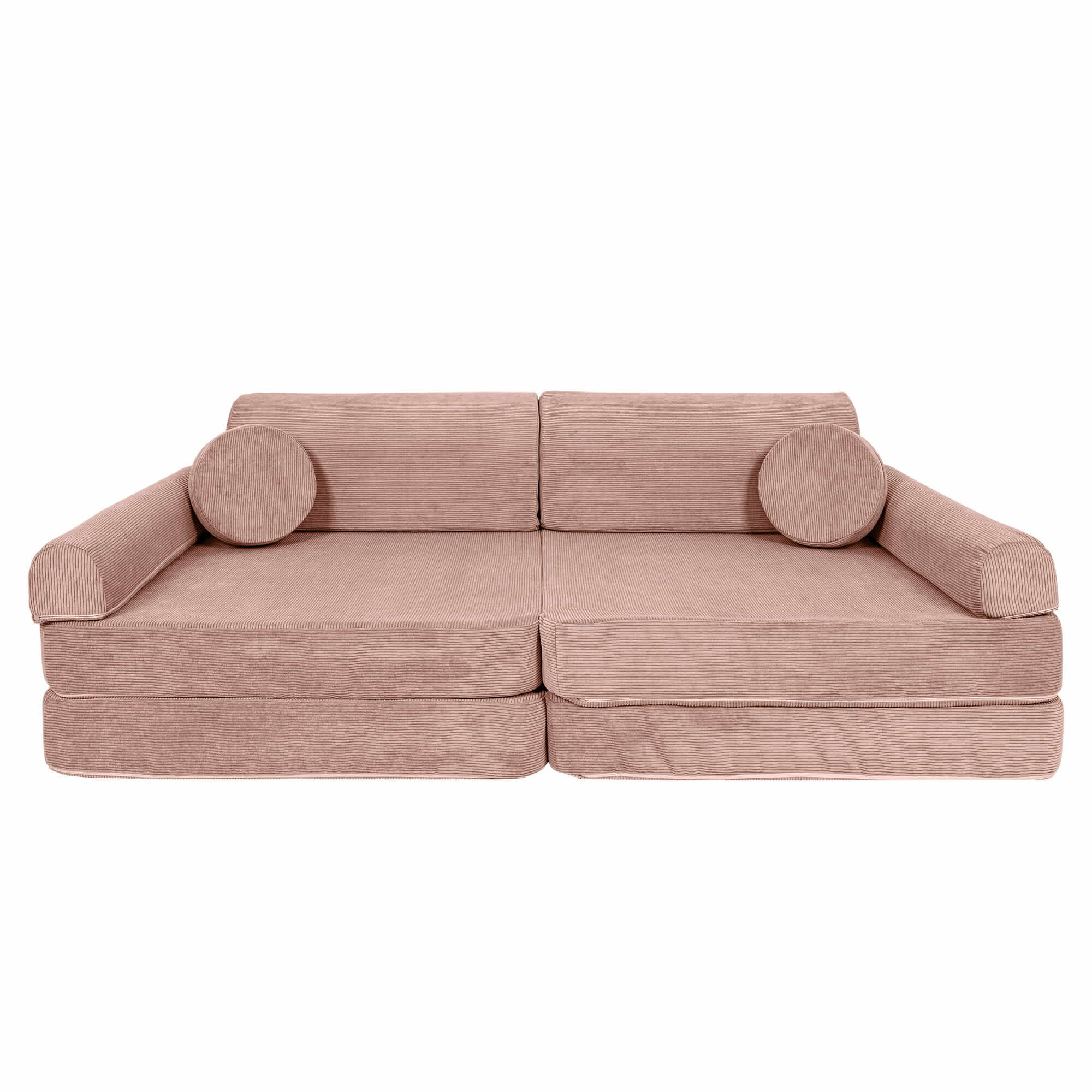MeowBaby Slimcord Kids Play Sofa - Modular Play Pink
