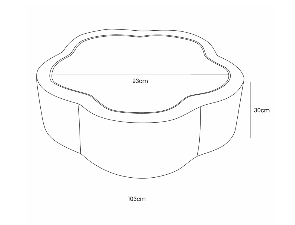 Aesthetic Grey Flower – Ball Pit for Children | Optional Balls