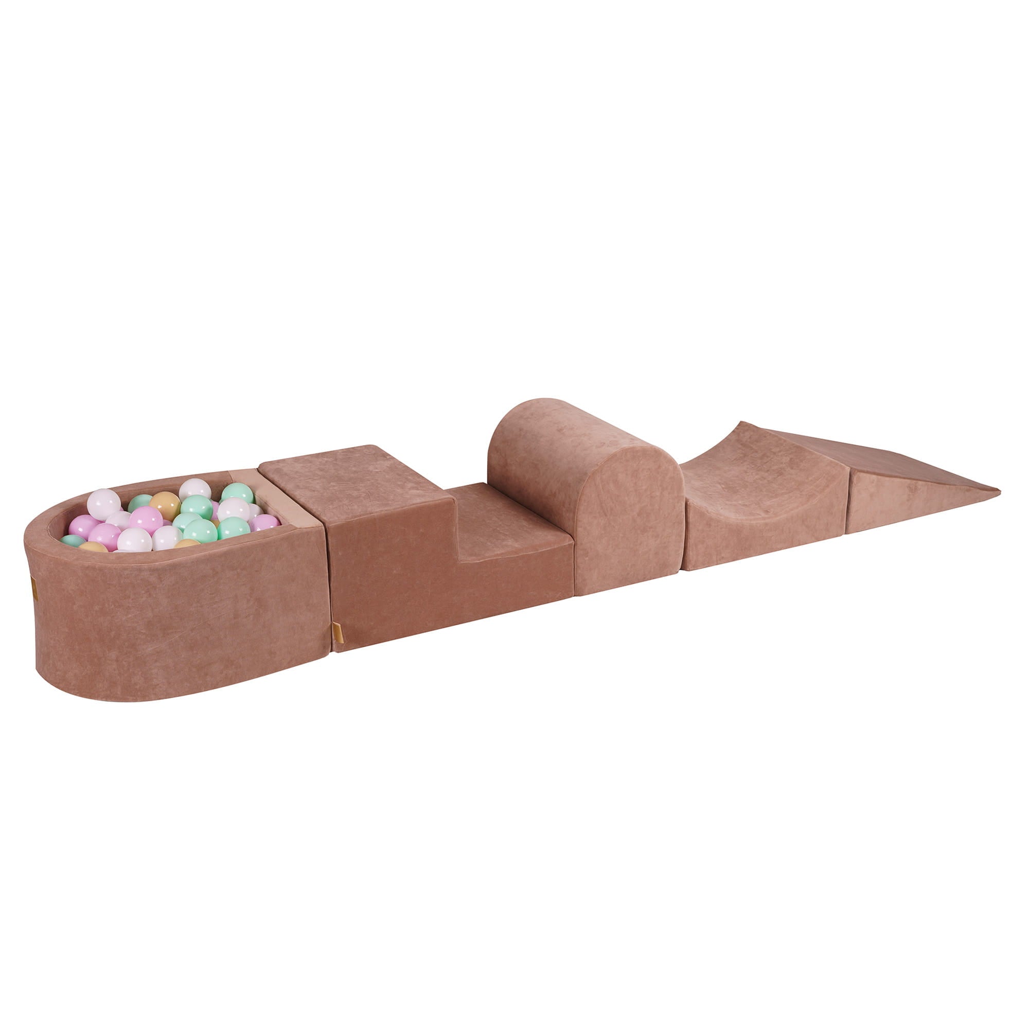 Velvet Kids Foam Climbing Blocks Beige - Baby Soft Play Set