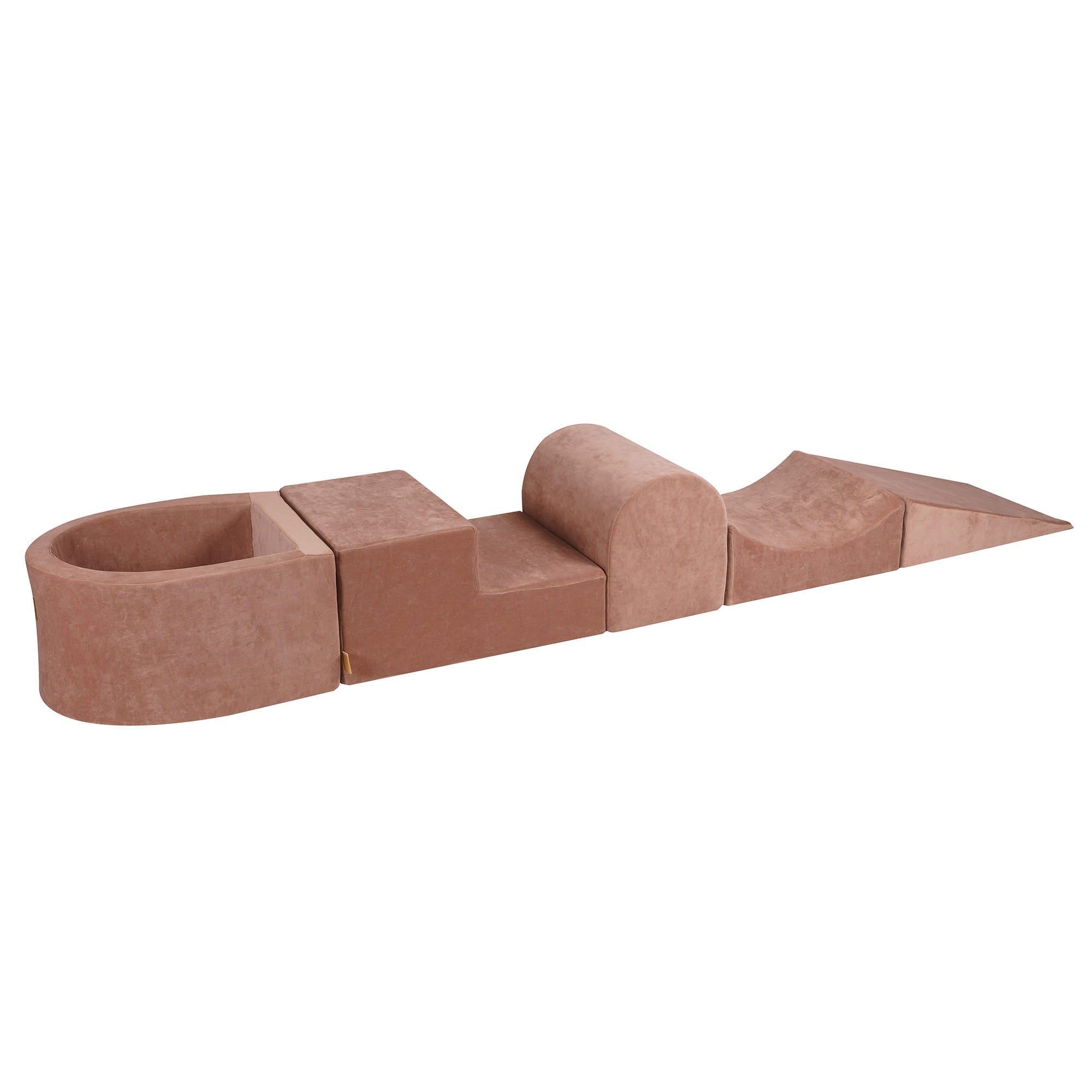 Velvet Kids Foam Climbing Blocks Beige - Baby Soft Play Set