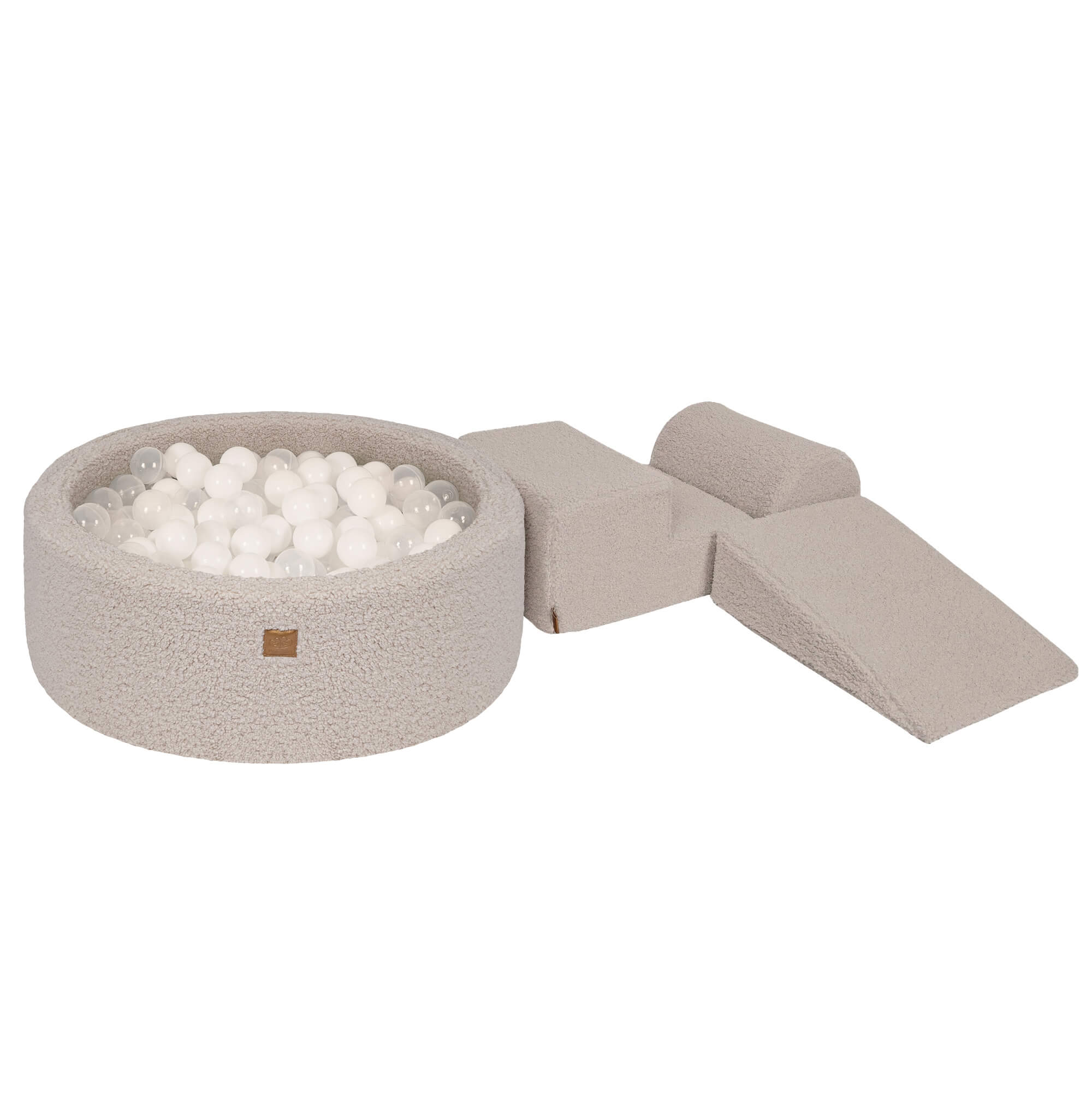 MeowBaby Bearly Kids Foam Climbing Blocks Light Grey - Baby Soft Play Set