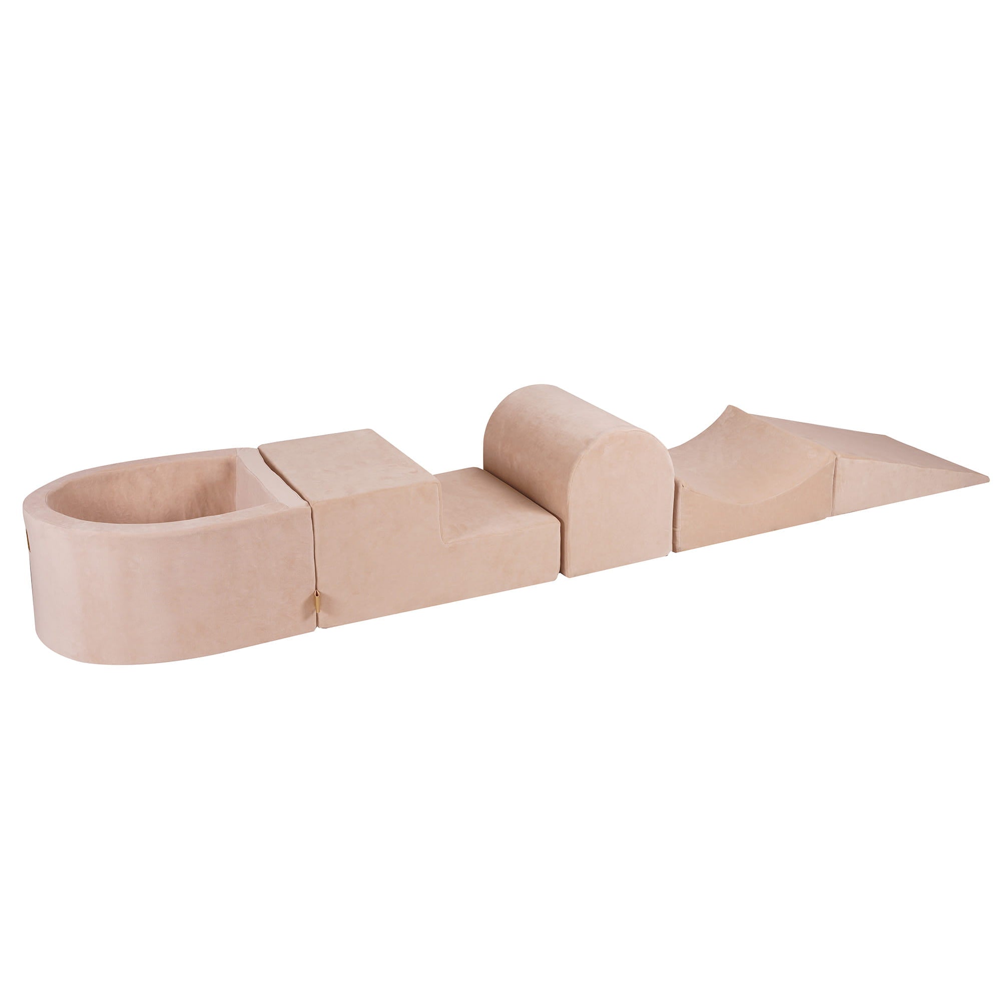 Velvet Kids Foam Climbing Blocks Ecru - Baby Soft Play Set