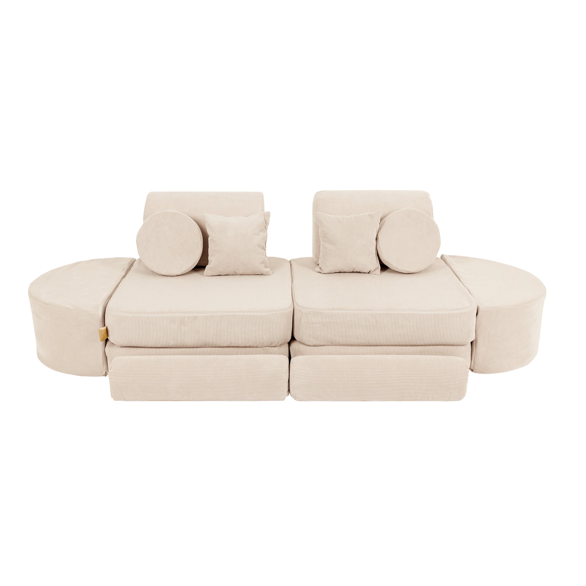 MeowBaby Slimcord Play Sofa Max – Modular Kids Play Sofa Bed | 14 Pieces