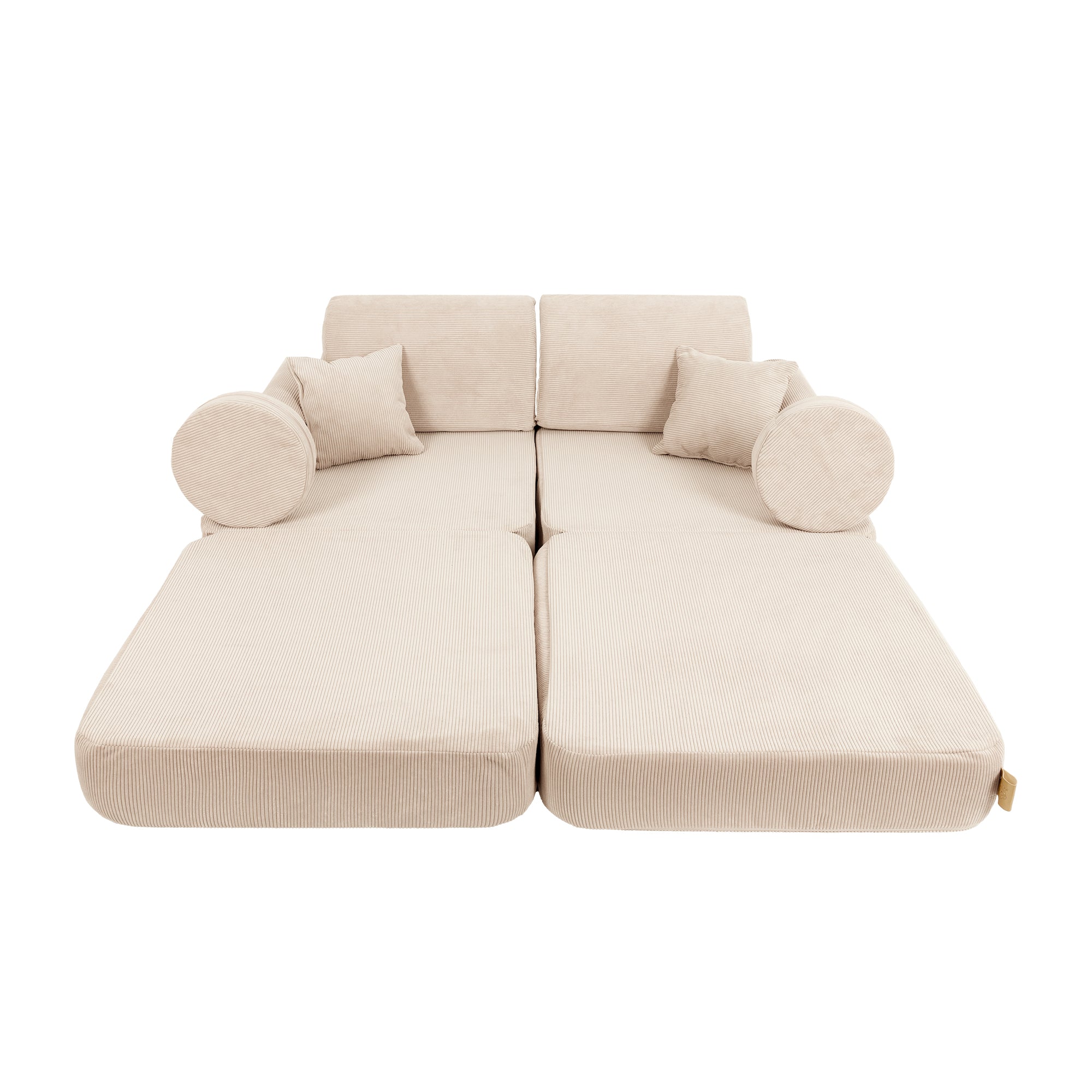 MeowBaby Slimcord Play Sofa Plus – Modular Kids Play Sofa Bed | 12 Pieces