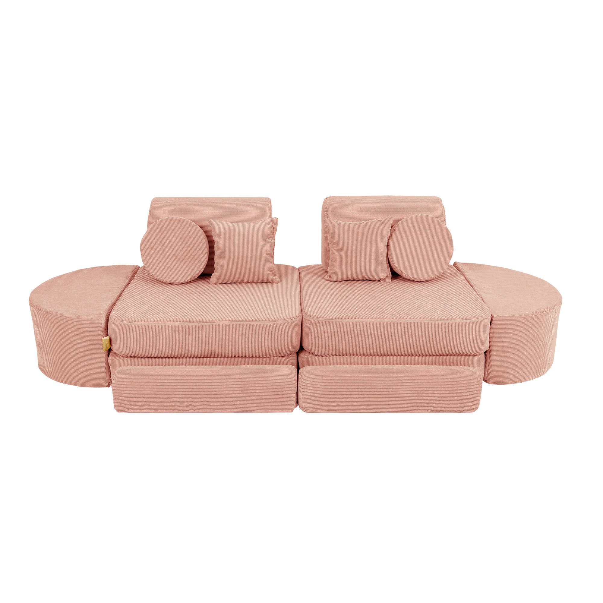 MeowBaby Slimcord Play Sofa Max – Modular Kids Play Sofa Bed | 14 Pieces