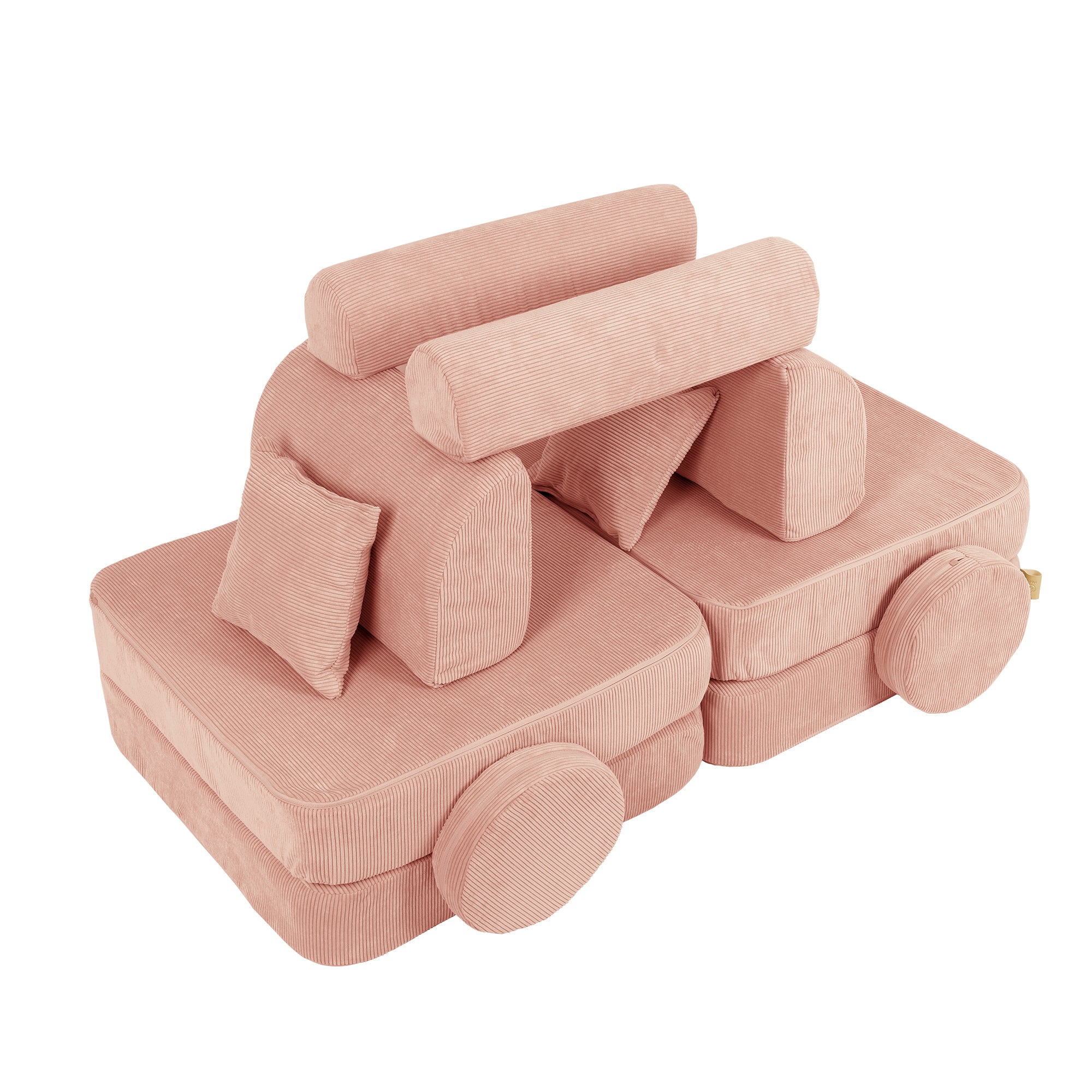 MeowBaby Slimcord Kids Play Sofa | Modular Play Sofa Bed | brick play sofa for kids | play couch |