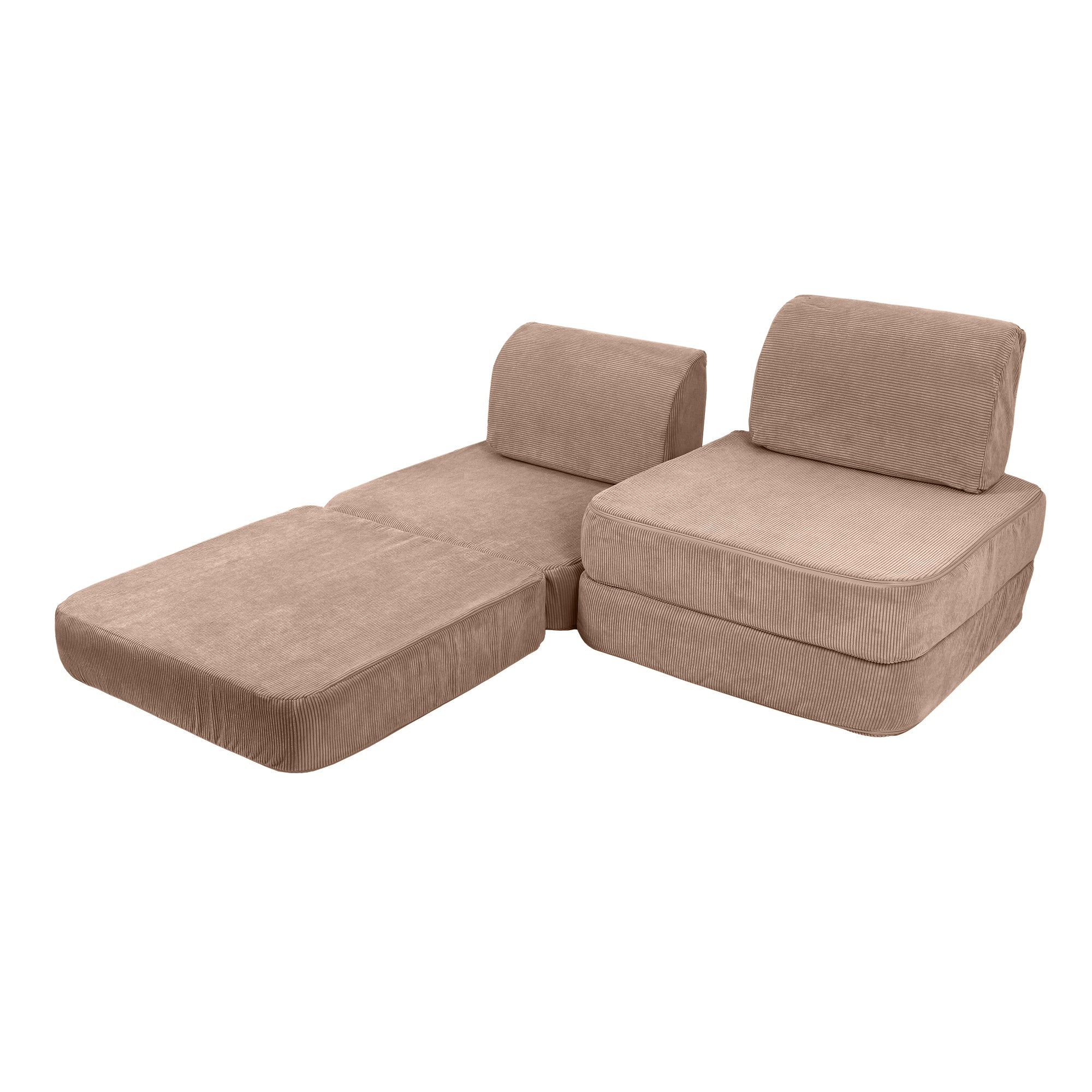 Slimcord Sofa Basic – Modular Kids Play Sofa Bed | 4 Pieces