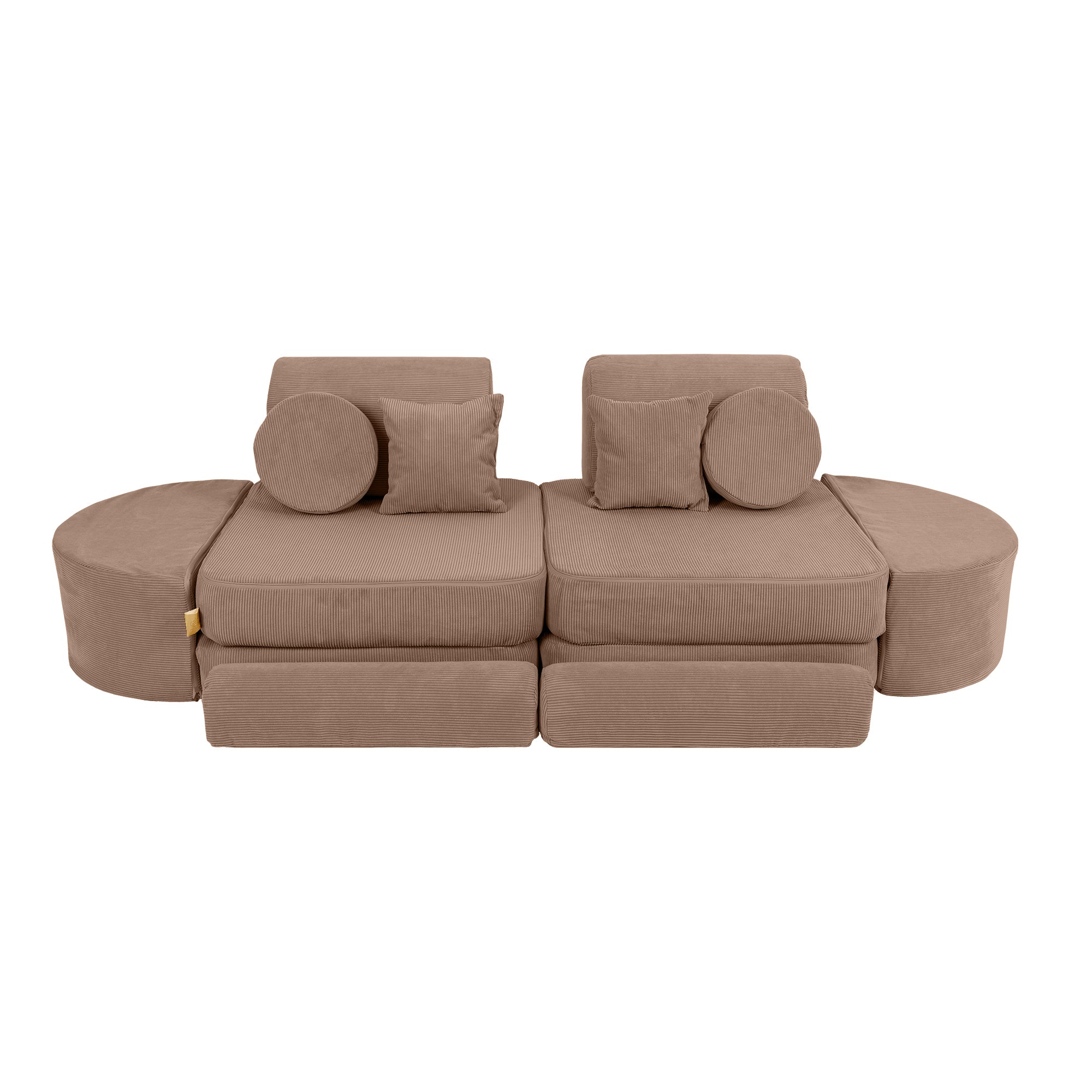 MeowBaby Slimcord Play Sofa Max – Modular Kids Play Sofa Bed | 14 Pieces