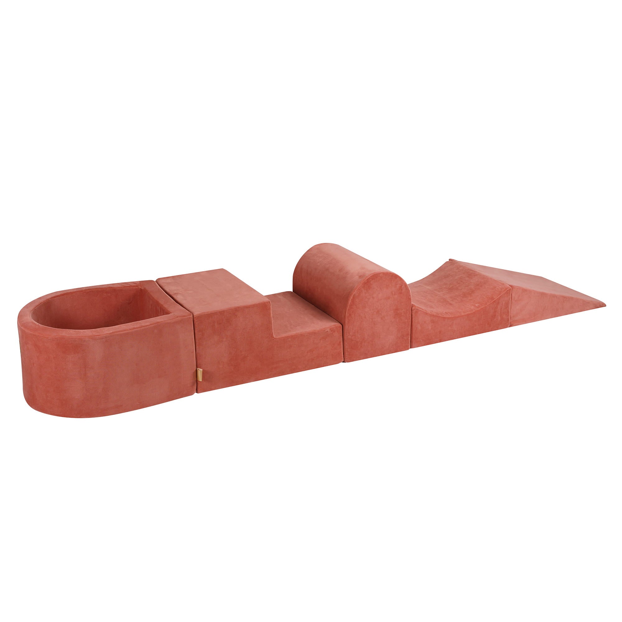 Velvet Kids Foam Climbing Blocks Marsala Red - Baby Soft Play Set